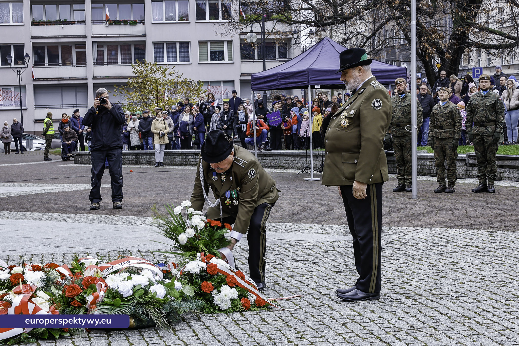Narodowe Święto Niepodległości w Katowicach przed pomnikiem Józefa Piłsudskiego-152 Europerspektywy Święto Niepodległości: wojewódzkie obchody w Katowicach