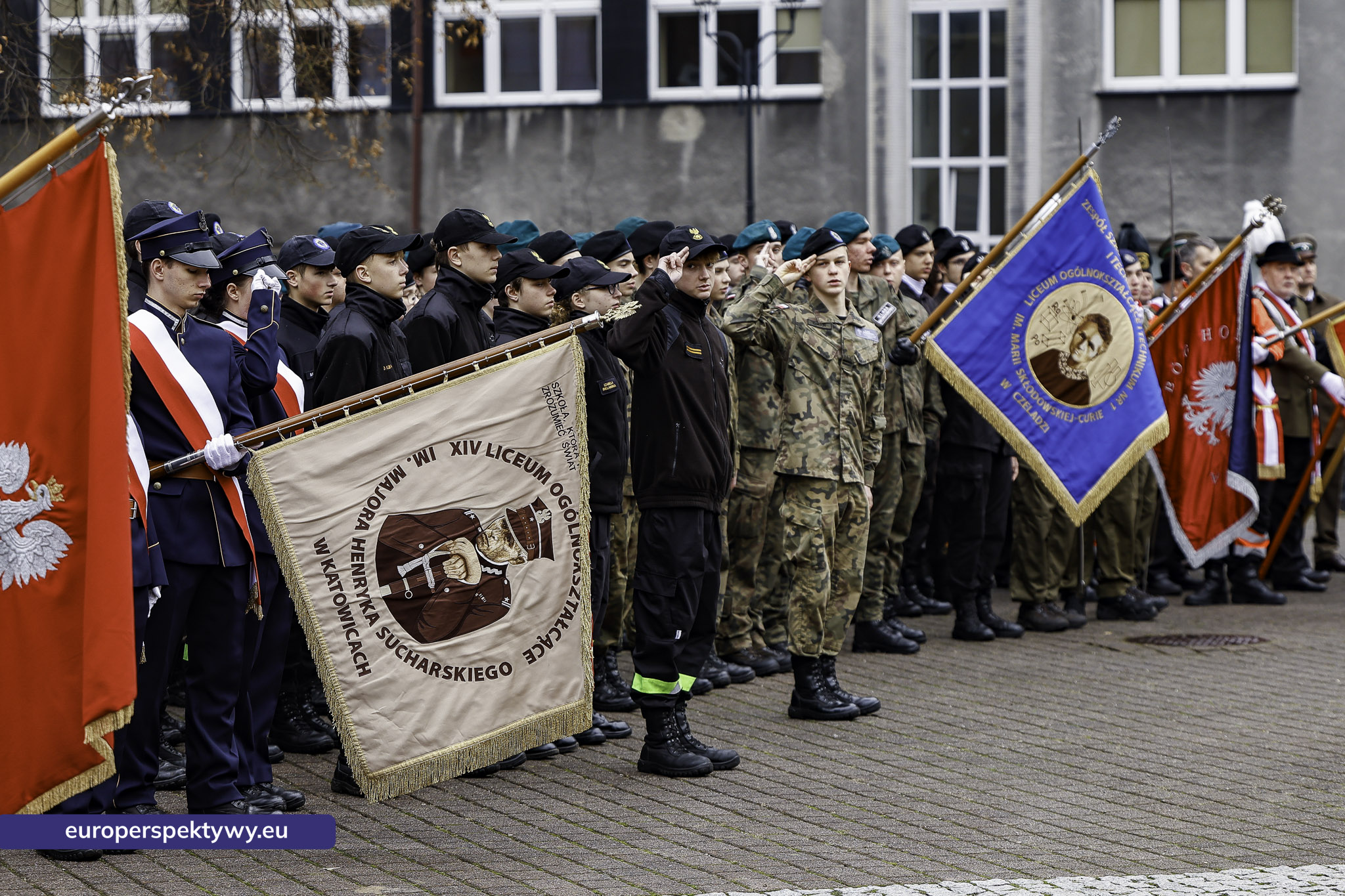 Narodowe Święto Niepodległości w Katowicach przed pomnikiem Józefa Piłsudskiego-49 Europerspektywy Święto Niepodległości: wojewódzkie obchody w Katowicach