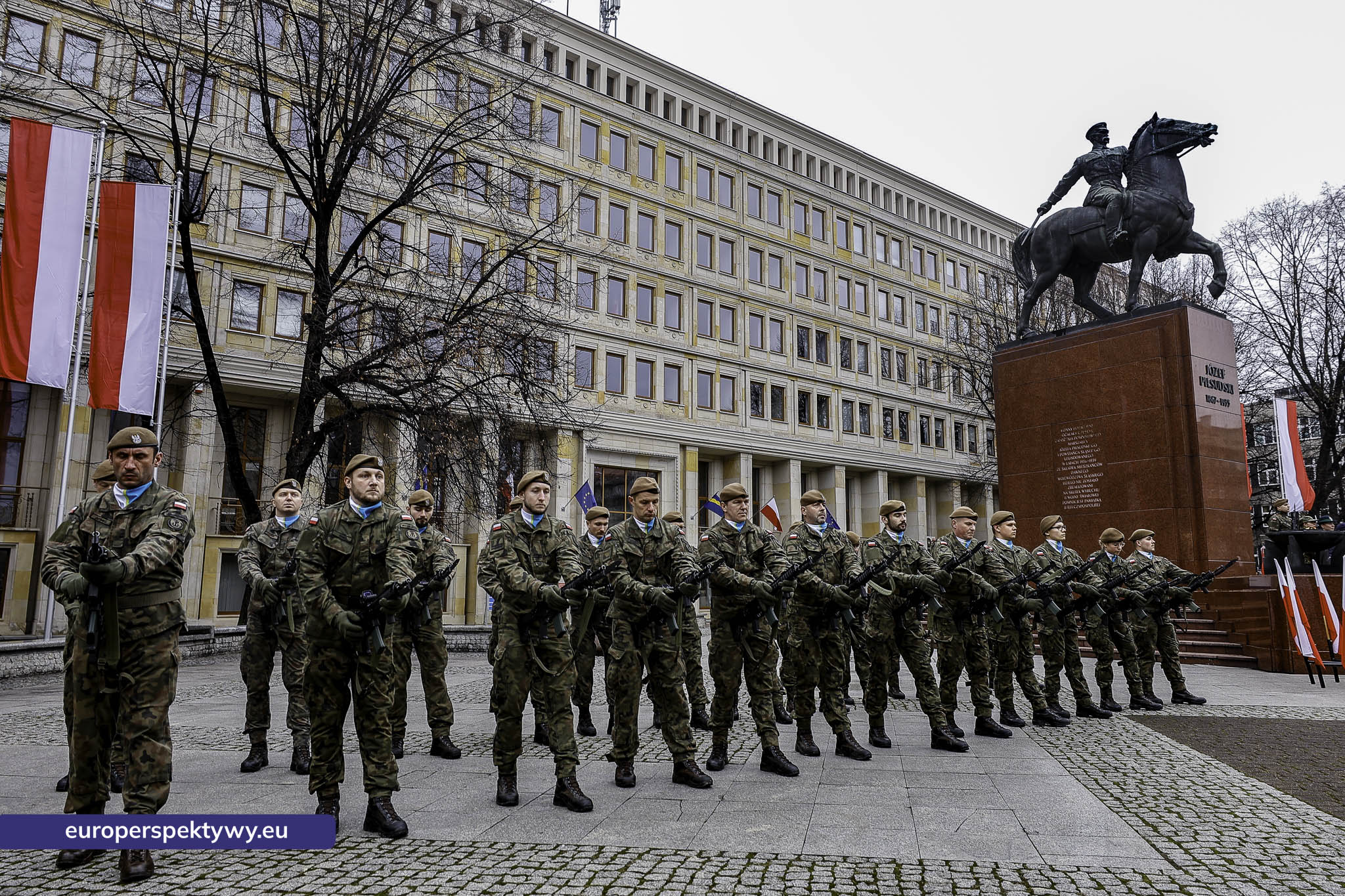 Narodowe Święto Niepodległości w Katowicach przed pomnikiem Józefa Piłsudskiego-74 Europerspektywy Święto Niepodległości: wojewódzkie obchody w Katowicach
