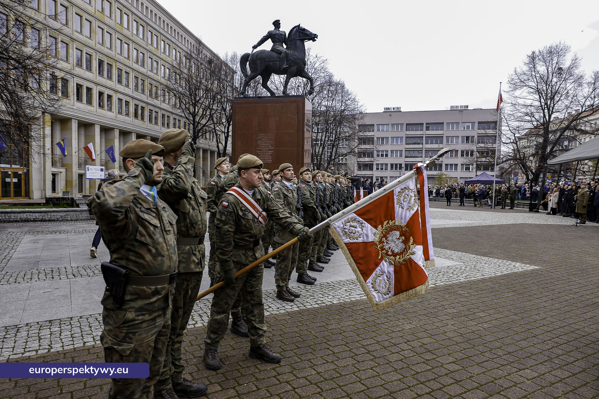Narodowe Święto Niepodległości w Katowicach przed pomnikiem Józefa Piłsudskiego-77 Europerspektywy Święto Niepodległości: wojewódzkie obchody w Katowicach