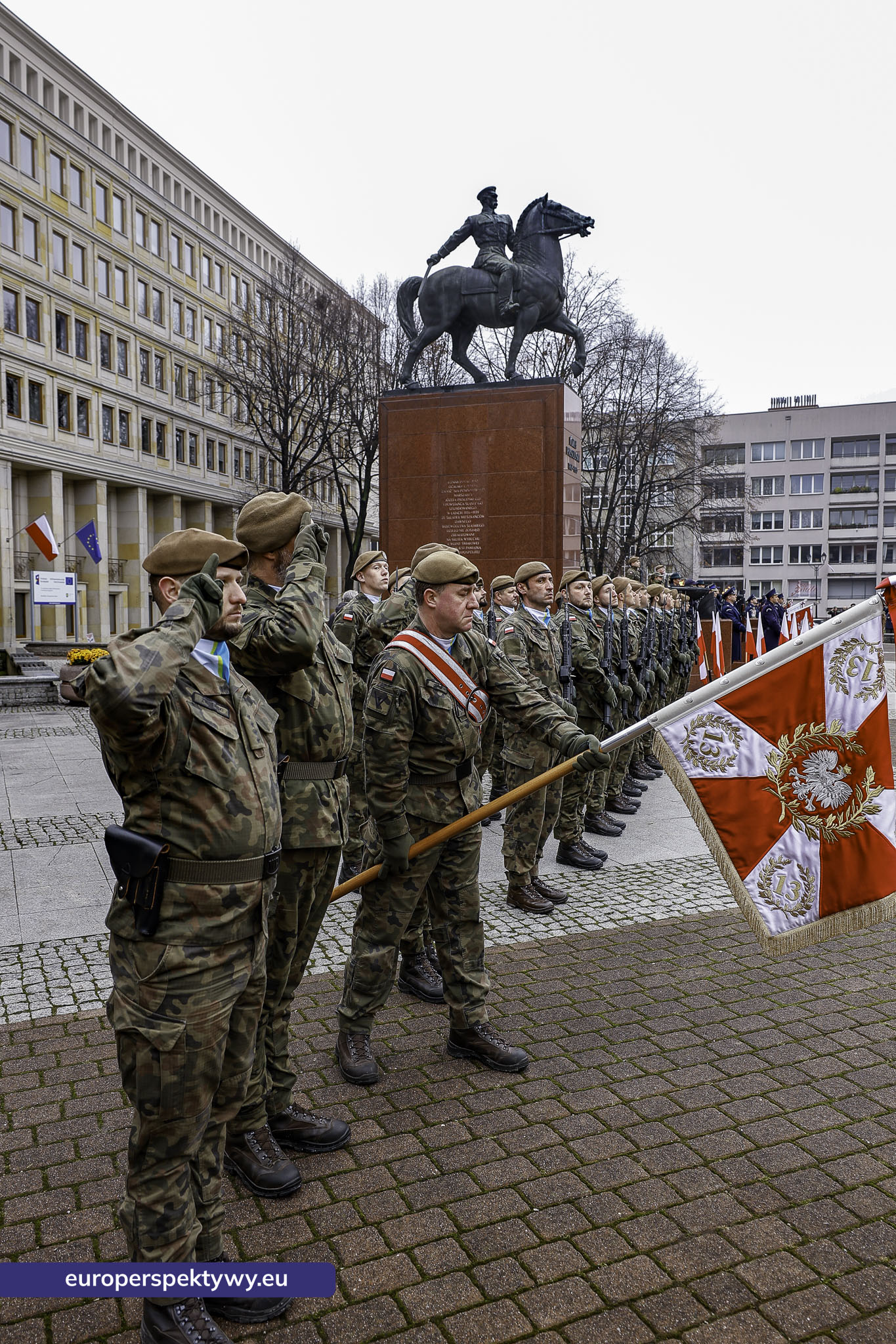 Narodowe Święto Niepodległości w Katowicach przed pomnikiem Józefa Piłsudskiego-78 Europerspektywy Święto Niepodległości: wojewódzkie obchody w Katowicach