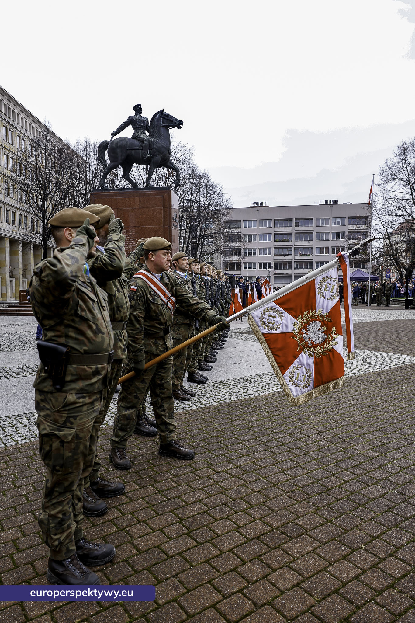 Narodowe Święto Niepodległości w Katowicach przed pomnikiem Józefa Piłsudskiego-79 Europerspektywy Święto Niepodległości: wojewódzkie obchody w Katowicach