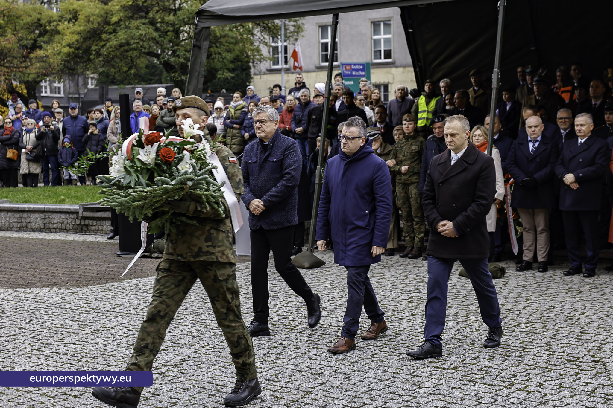 Narodowe Święto Niepodległości w Katowicach przed pomnikiem Józefa Piłsudskiego-89 Europerspektywy Święto Niepodległości: wojewódzkie obchody w Katowicach