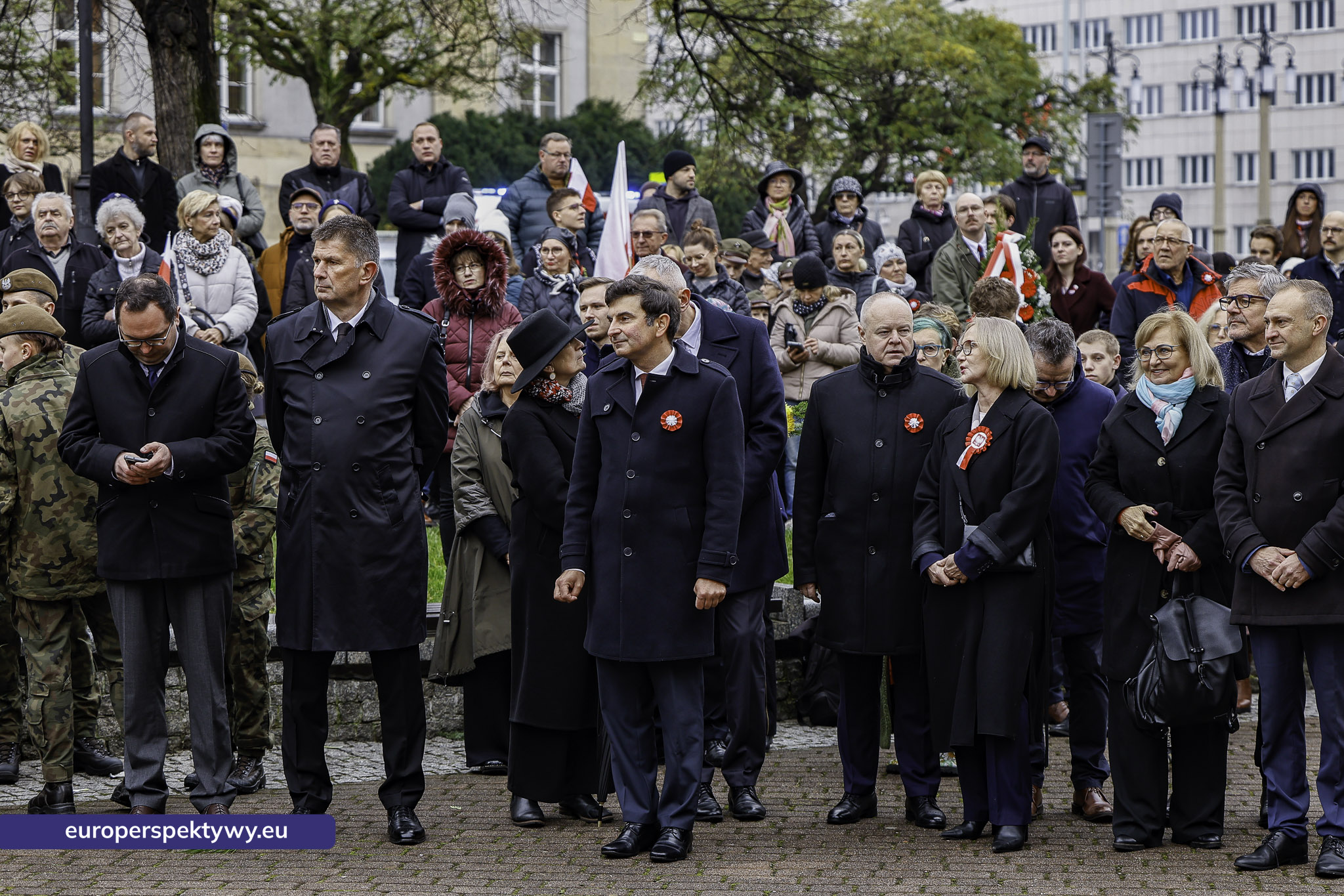 Narodowe Święto Niepodległości w Katowicach przed pomnikiem Józefa Piłsudskiego-93 Europerspektywy Święto Niepodległości: wojewódzkie obchody w Katowicach