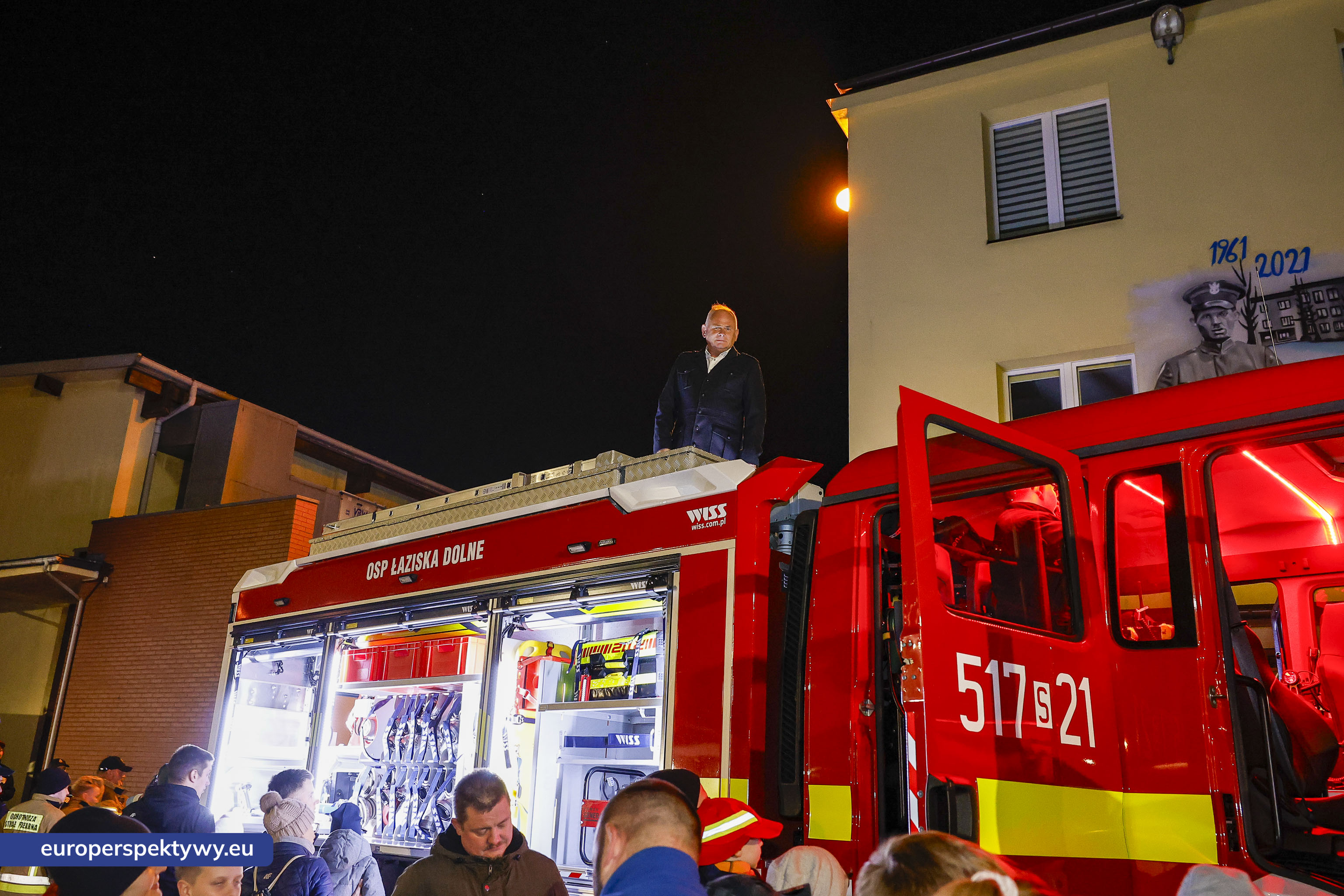OSP Łaziska Dolne-43 Europerspektywy Nowy wóz bojowy ratowniczo-gaśniczy zasilił flotę OSP Łaziska Dolne dzięki wsparciu WFOŚiGW