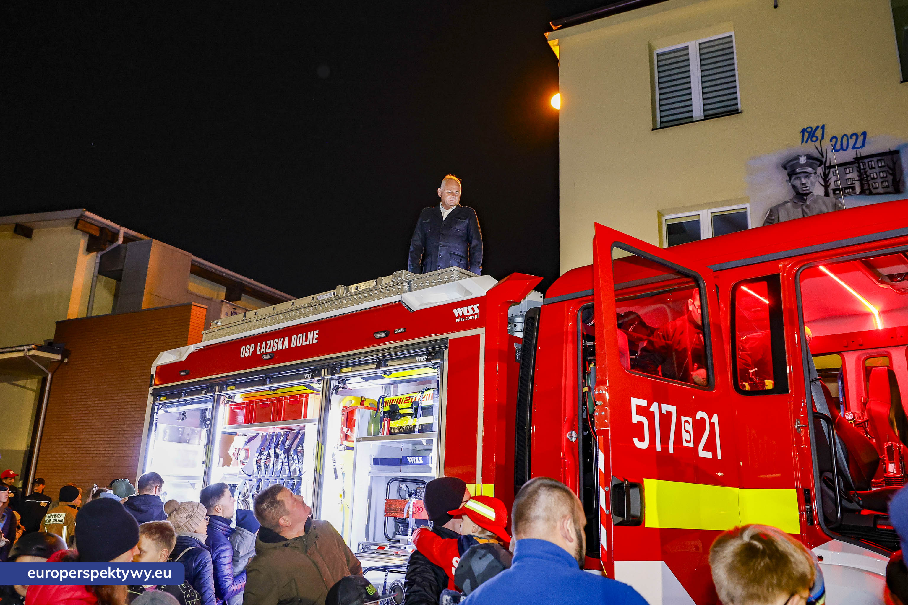 OSP Łaziska Dolne-44 Europerspektywy Nowy wóz bojowy ratowniczo-gaśniczy zasilił flotę OSP Łaziska Dolne dzięki wsparciu WFOŚiGW