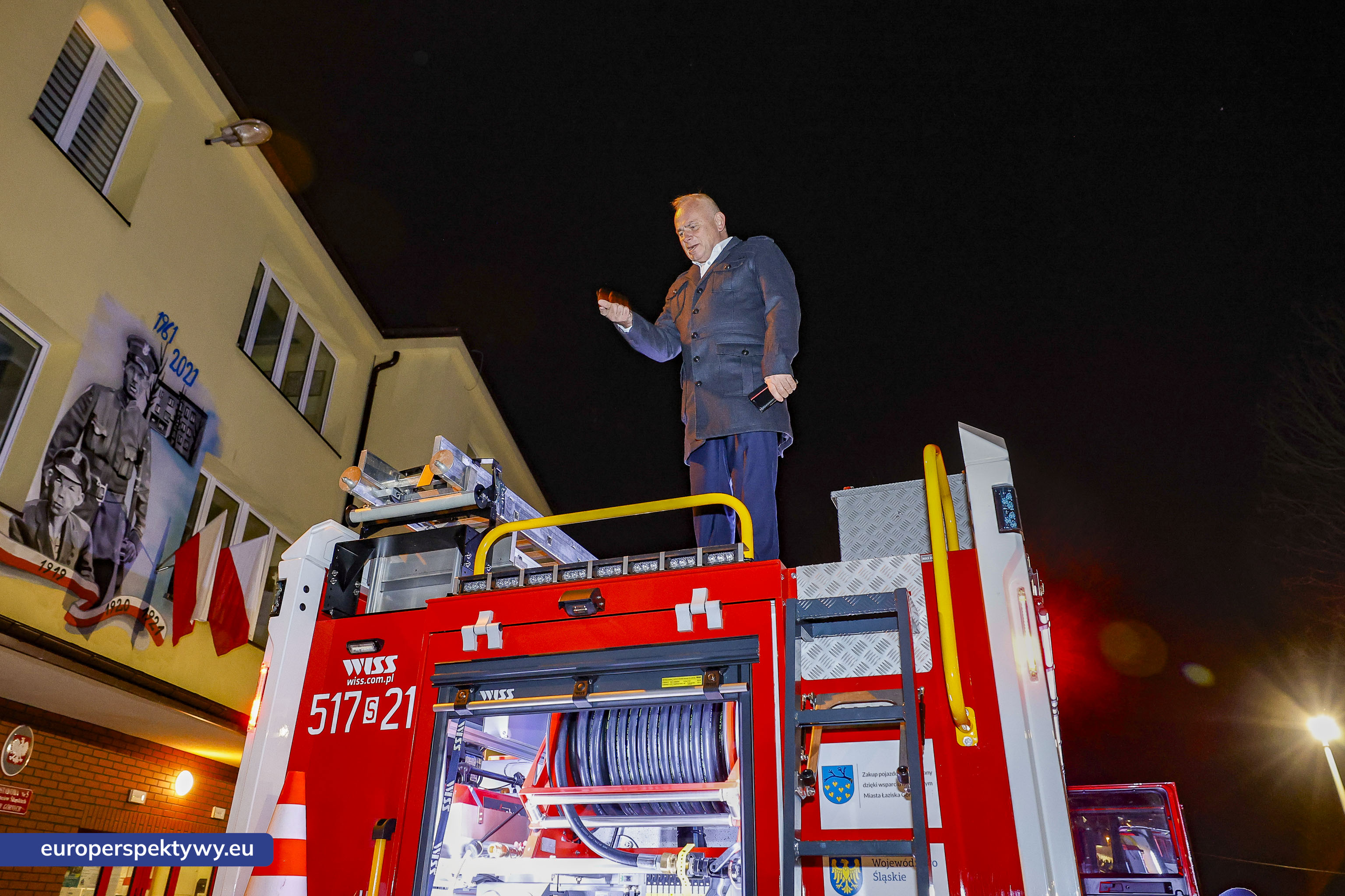 OSP Łaziska Dolne-45 Europerspektywy Nowy wóz bojowy ratowniczo-gaśniczy zasilił flotę OSP Łaziska Dolne dzięki wsparciu WFOŚiGW