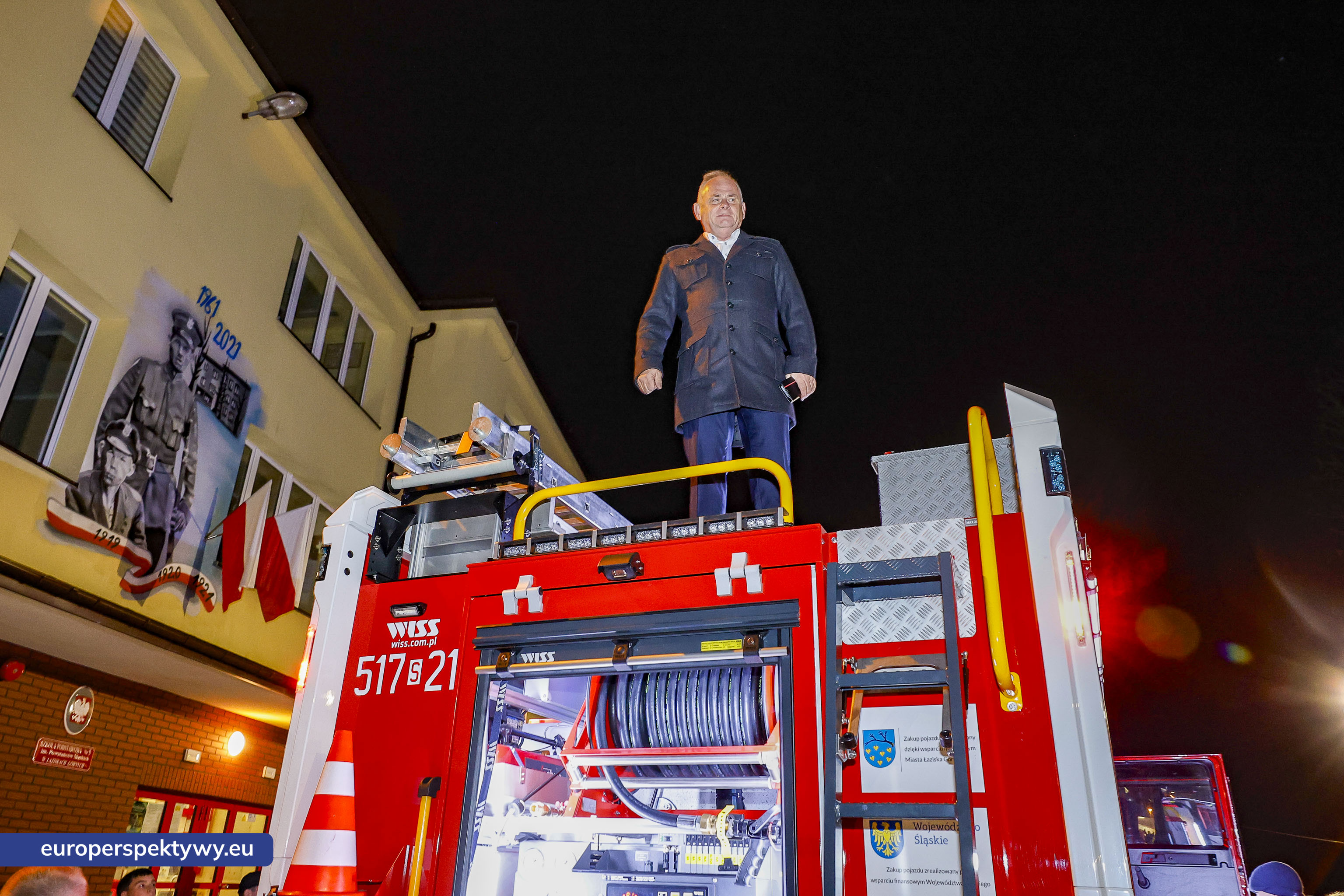 OSP Łaziska Dolne-46 Europerspektywy Nowy wóz bojowy ratowniczo-gaśniczy zasilił flotę OSP Łaziska Dolne dzięki wsparciu WFOŚiGW
