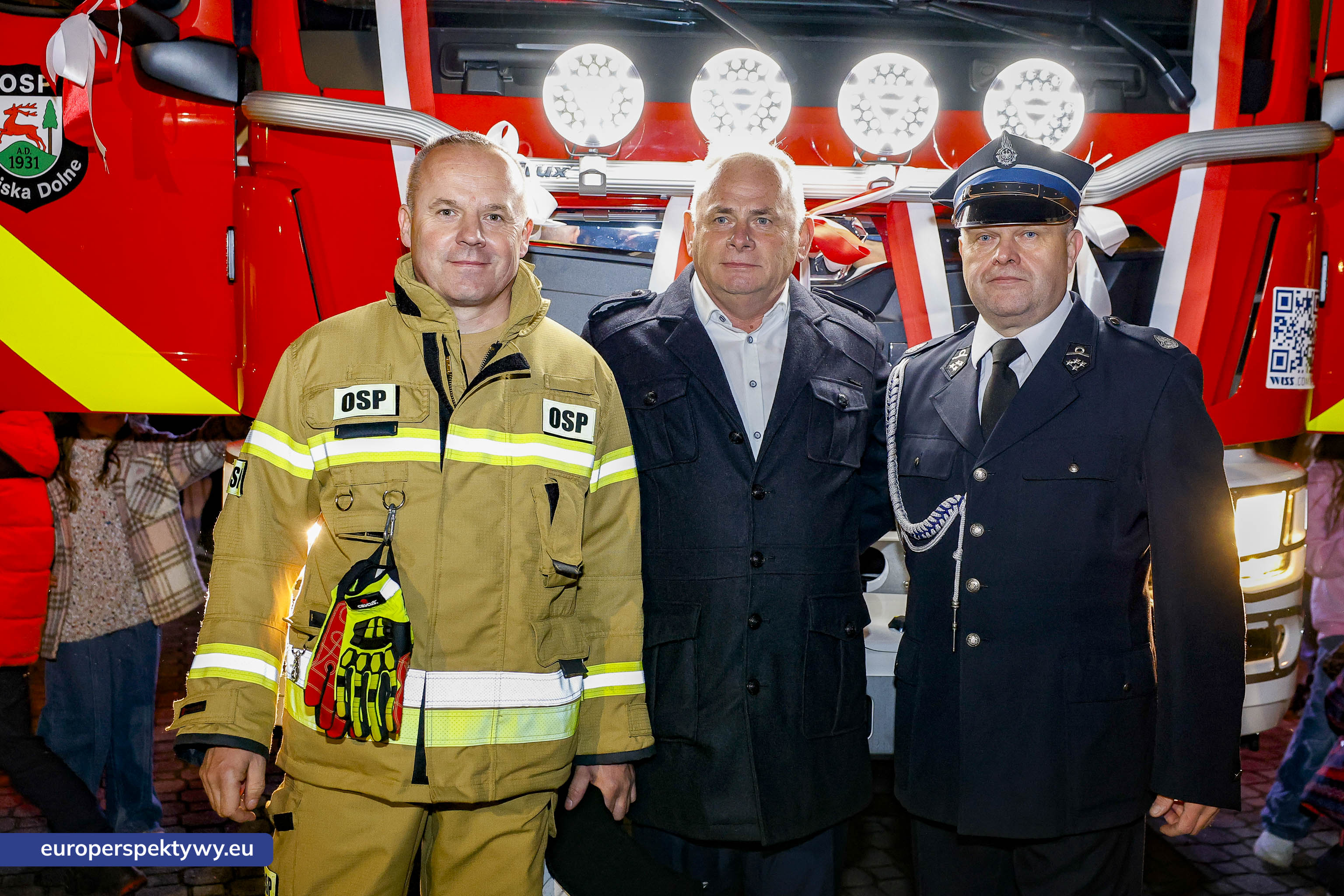 OSP Łaziska Dolne-48 Europerspektywy Nowy wóz bojowy ratowniczo-gaśniczy zasilił flotę OSP Łaziska Dolne dzięki wsparciu WFOŚiGW
