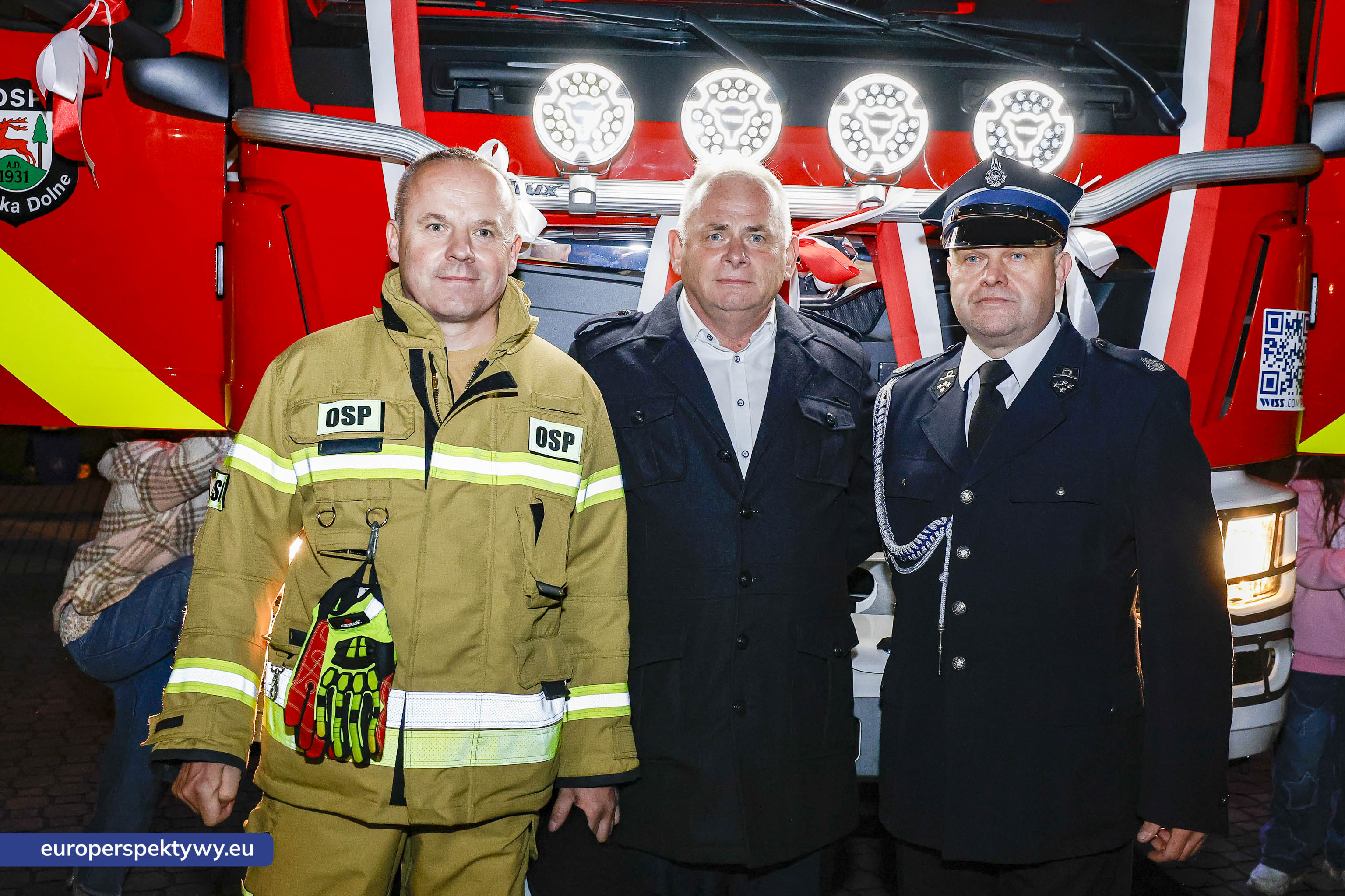 OSP Łaziska Dolne-49 Europerspektywy Nowy wóz bojowy ratowniczo-gaśniczy zasilił flotę OSP Łaziska Dolne dzięki wsparciu WFOŚiGW