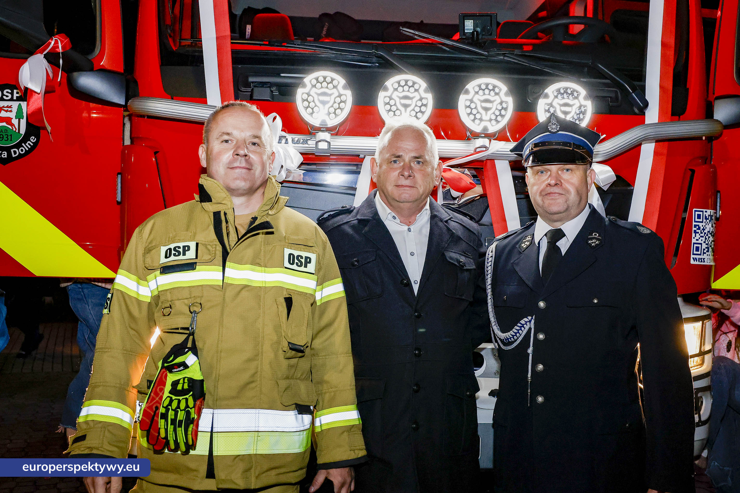 OSP Łaziska Dolne-50 Europerspektywy Nowy wóz bojowy ratowniczo-gaśniczy zasilił flotę OSP Łaziska Dolne dzięki wsparciu WFOŚiGW