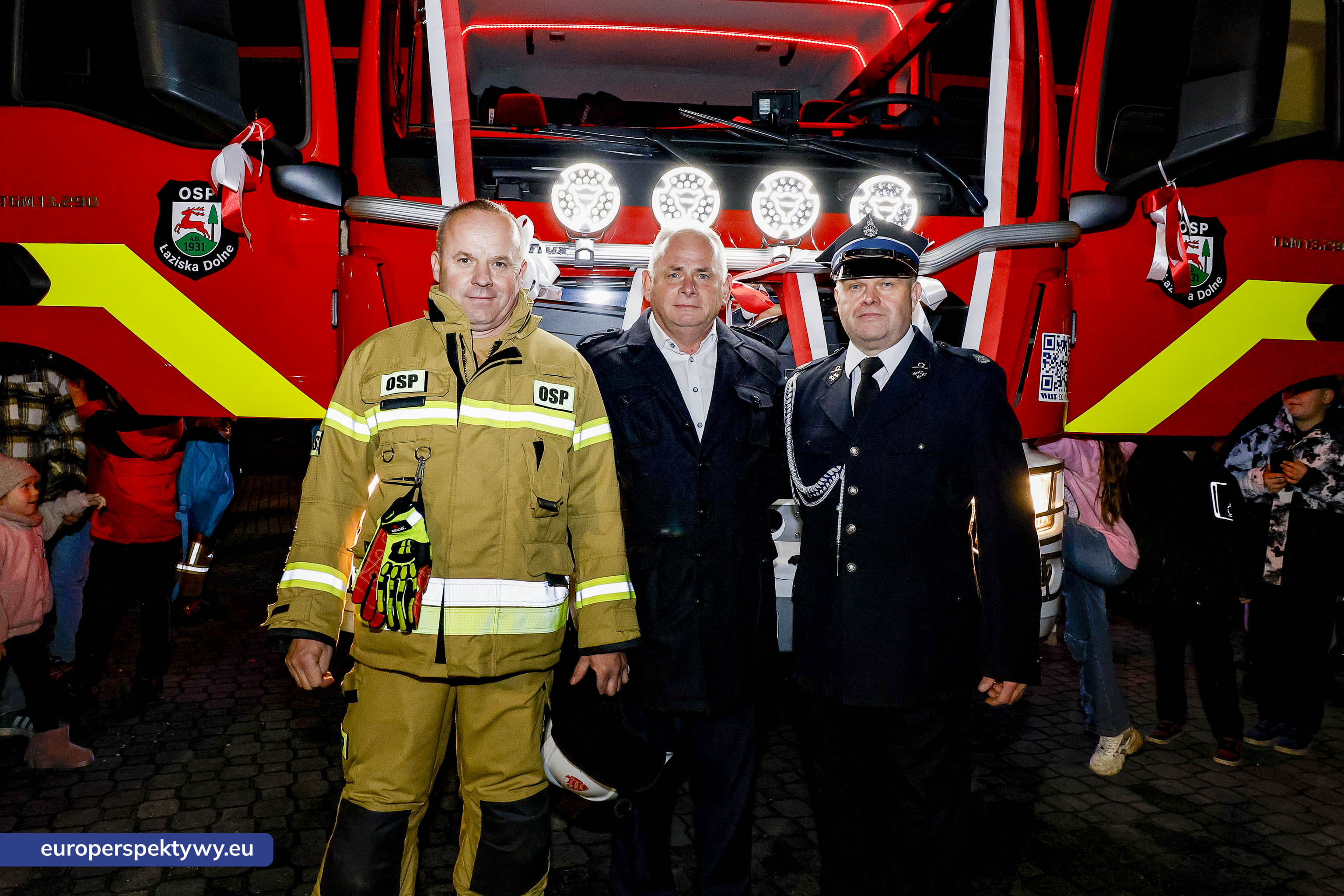 OSP Łaziska Dolne-51 Europerspektywy Nowy wóz bojowy ratowniczo-gaśniczy zasilił flotę OSP Łaziska Dolne dzięki wsparciu WFOŚiGW