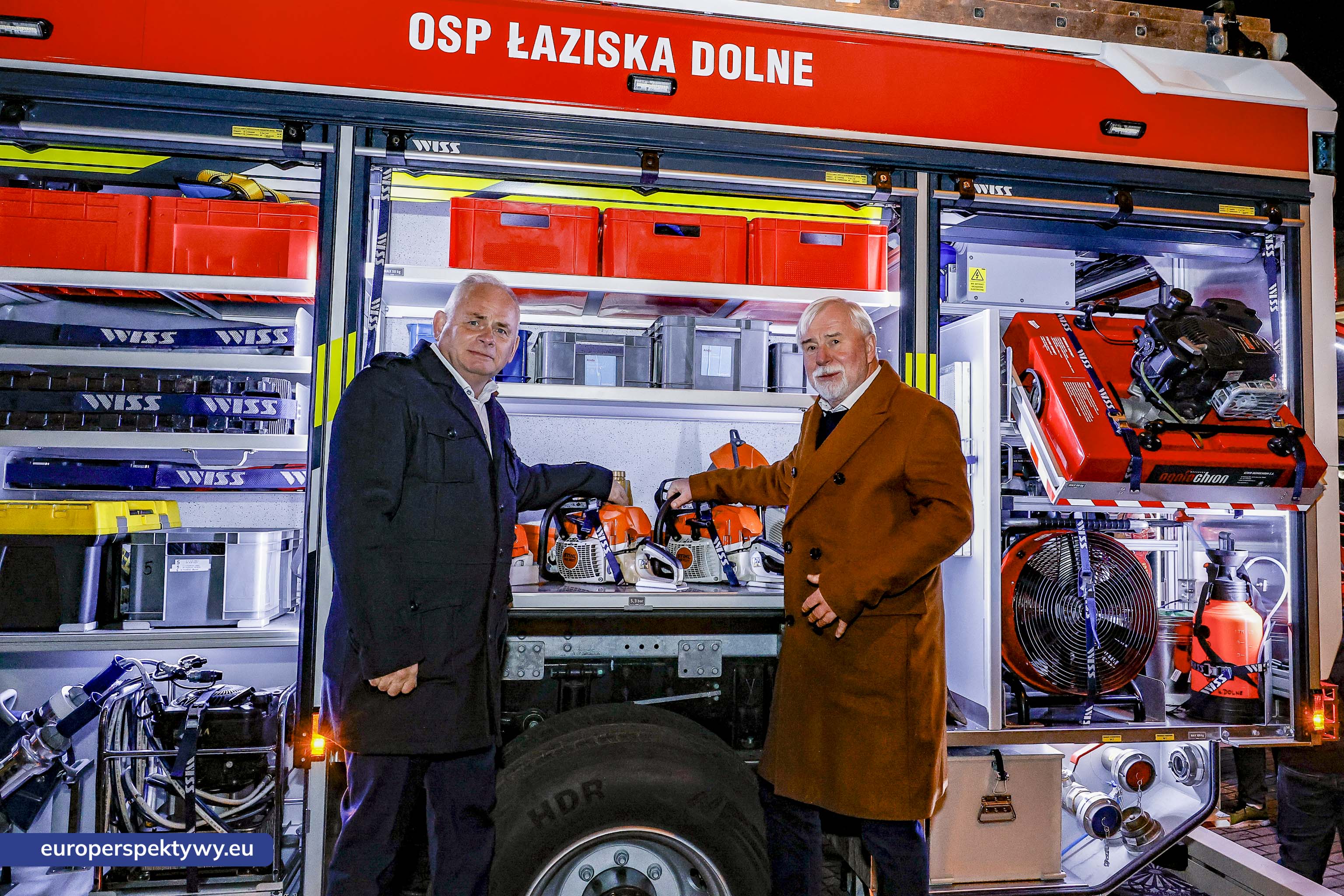 OSP Łaziska Dolne-55 Europerspektywy Nowy wóz bojowy ratowniczo-gaśniczy zasilił flotę OSP Łaziska Dolne dzięki wsparciu WFOŚiGW