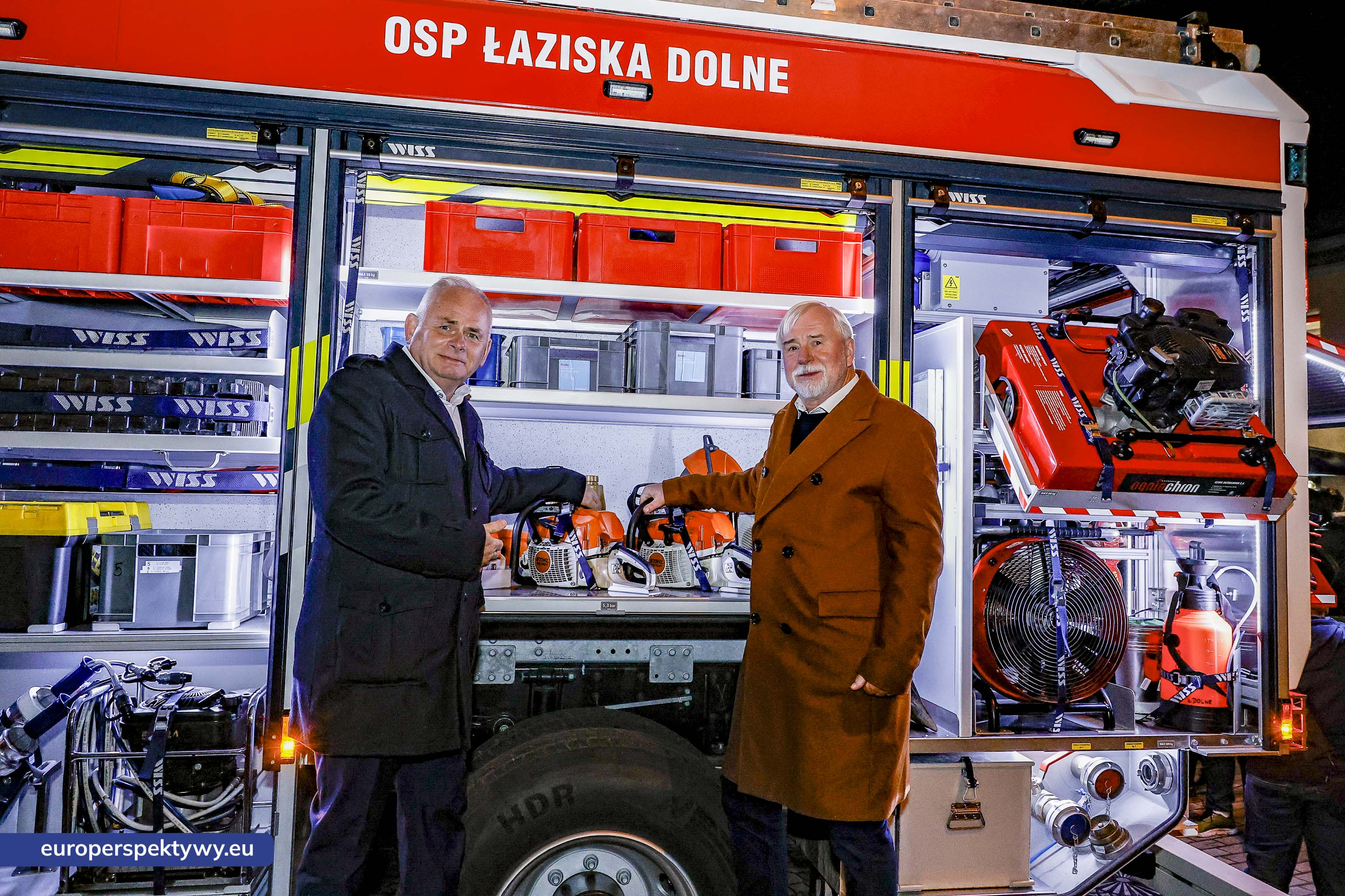 OSP Łaziska Dolne-56 Europerspektywy Nowy wóz bojowy ratowniczo-gaśniczy zasilił flotę OSP Łaziska Dolne dzięki wsparciu WFOŚiGW