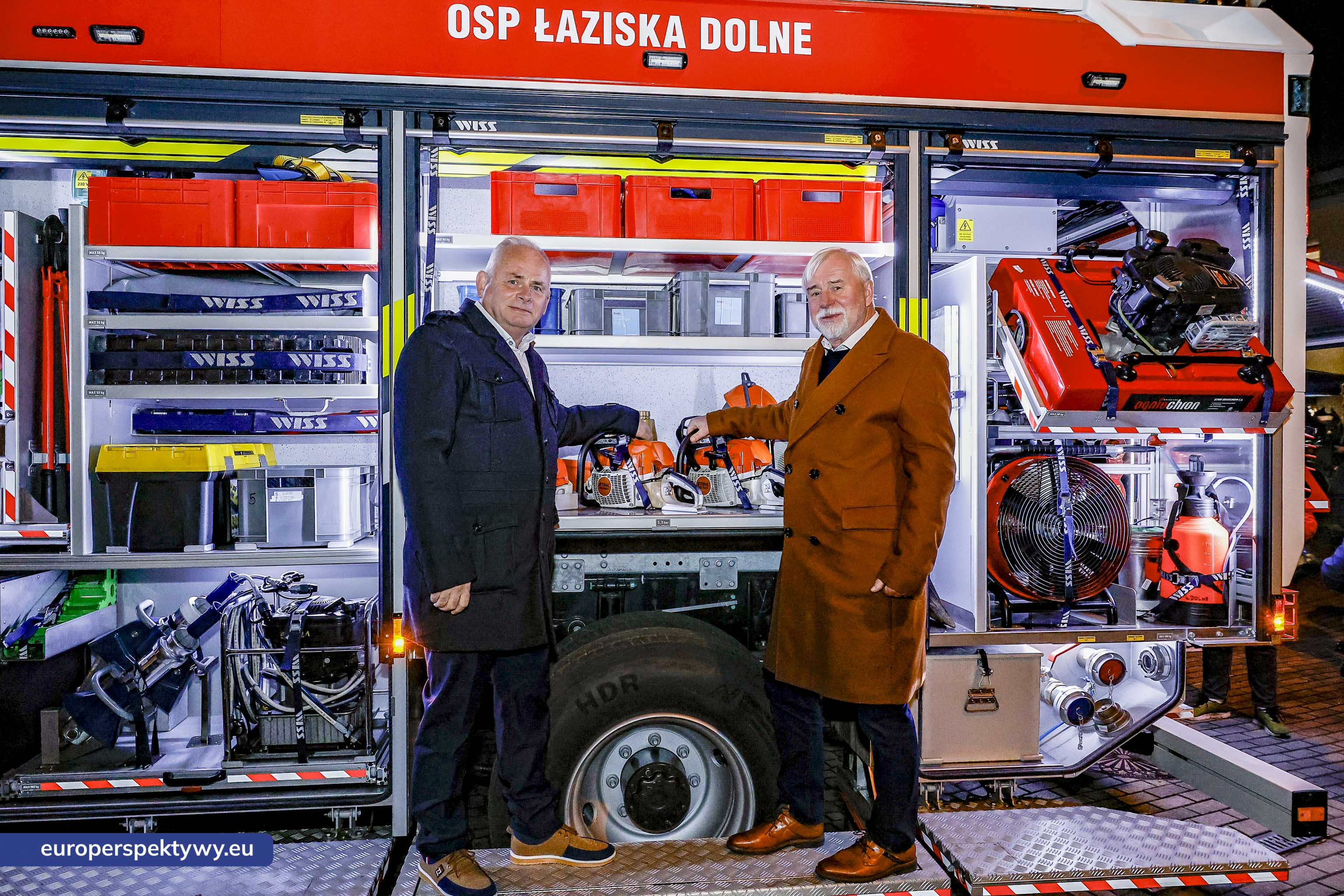OSP Łaziska Dolne-57 Europerspektywy Nowy wóz bojowy ratowniczo-gaśniczy zasilił flotę OSP Łaziska Dolne dzięki wsparciu WFOŚiGW