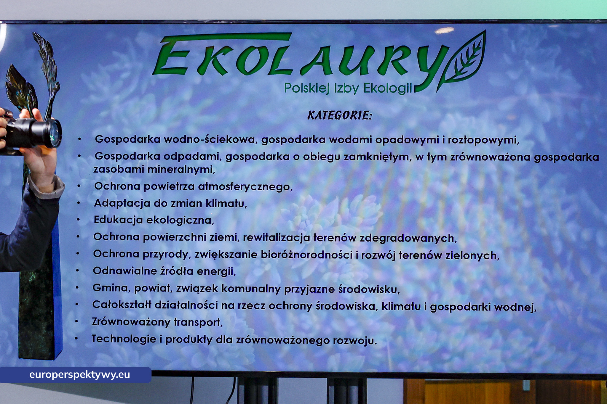 Europerspektywy Ekolaury 2025 – 24. gala Polskiej Izby Ekologii. Jubileusz, który podkreśla rangę działań na rzecz środowiska