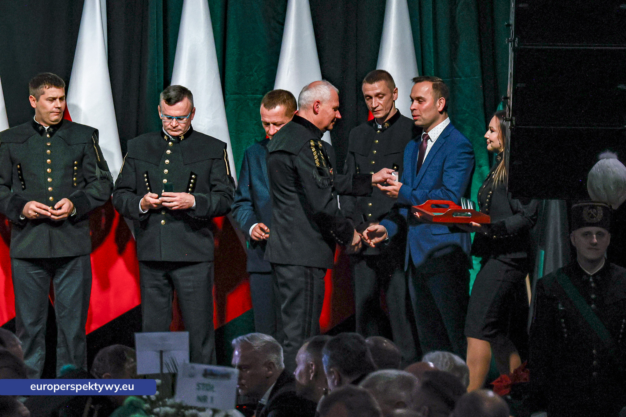 Barbórka 2025 KWK Staszic-Wujek-112 Europerspektywy Barbórka w kopalni Staszic–Wujek. Prezydent Karol Nawrocki wśród górników PGG