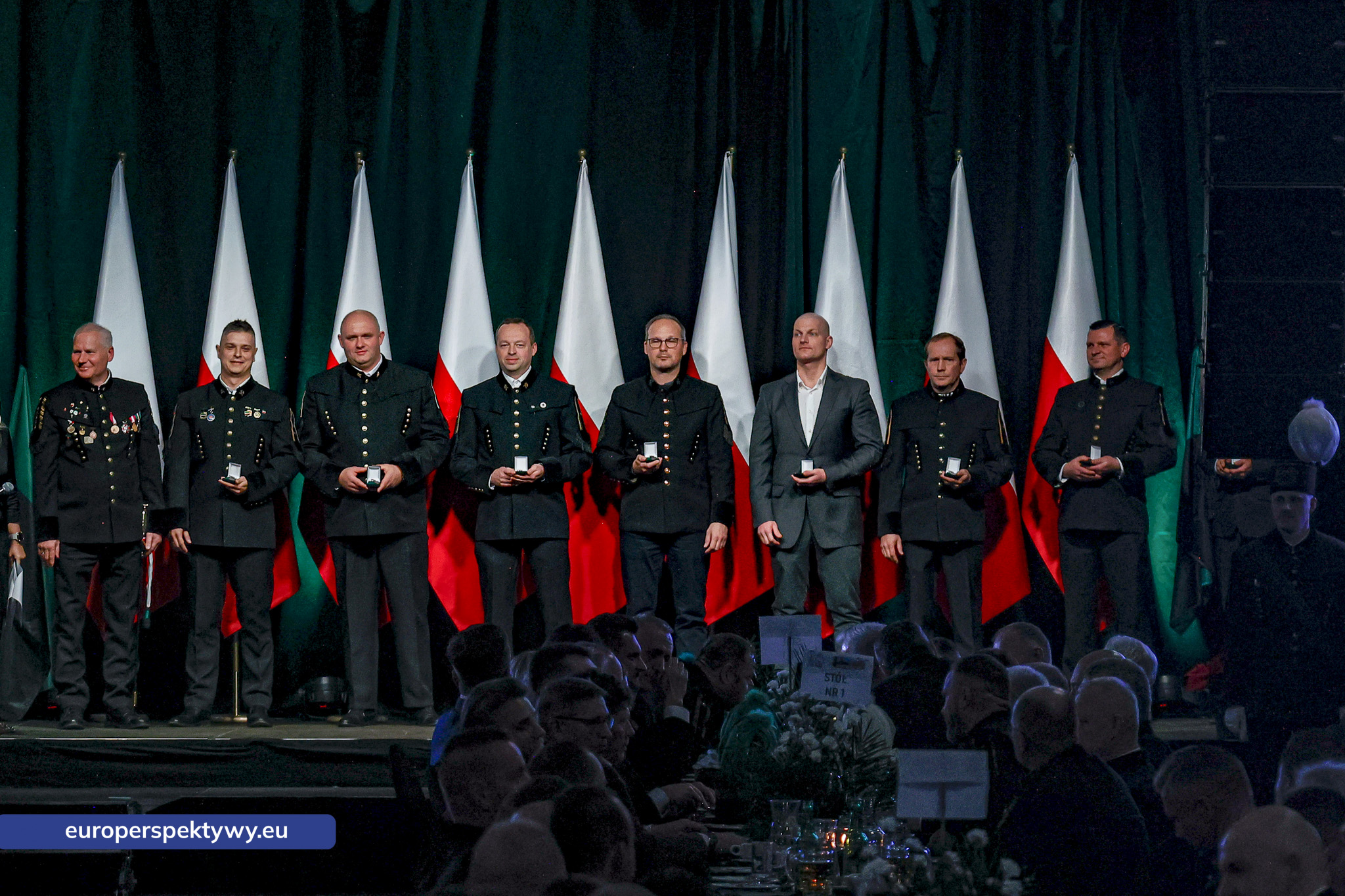 Barbórka 2025 KWK Staszic-Wujek-120 Europerspektywy Barbórka w kopalni Staszic–Wujek. Prezydent Karol Nawrocki wśród górników PGG