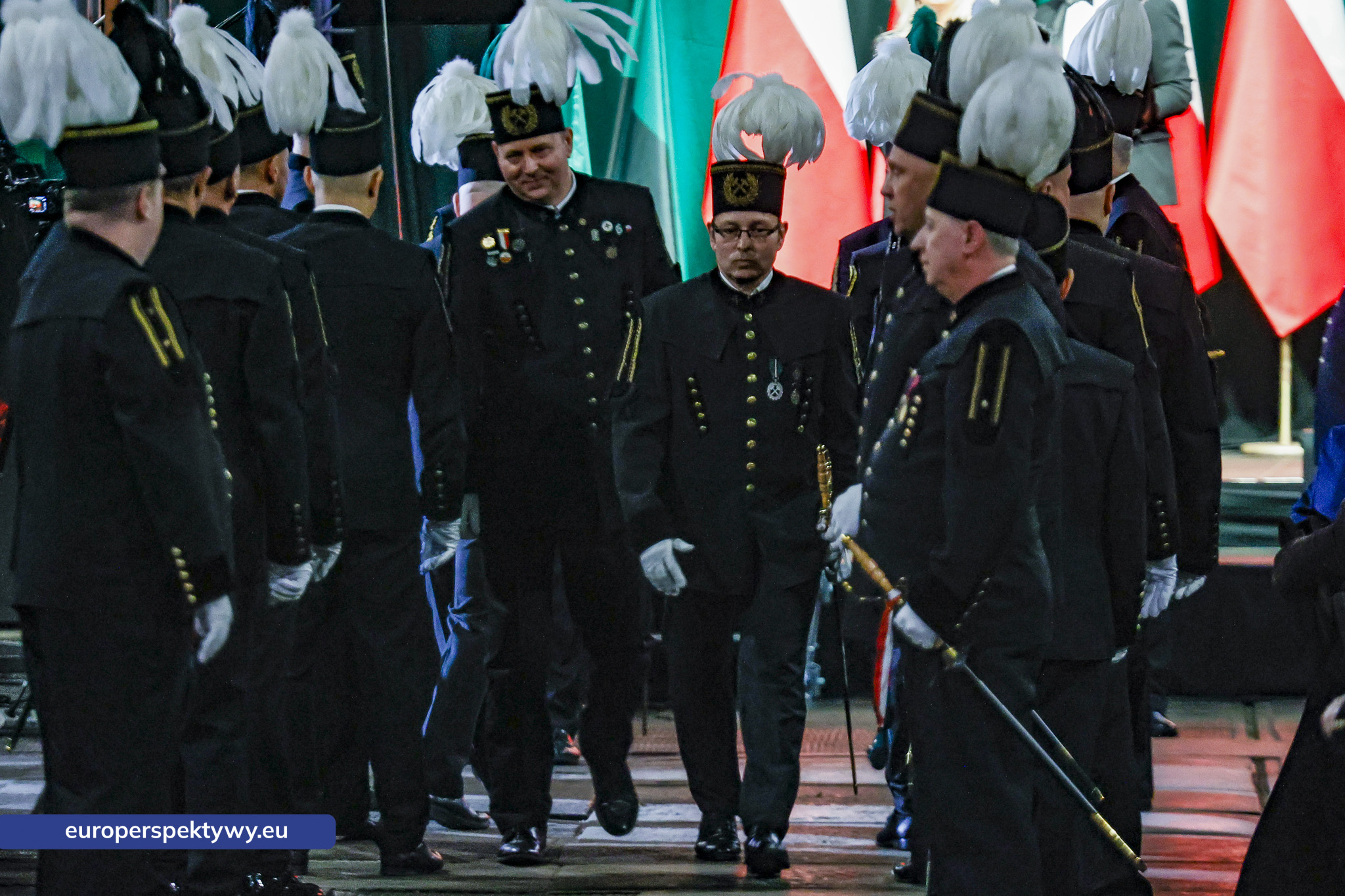 Barbórka 2025 KWK Staszic-Wujek-136 Europerspektywy Barbórka w kopalni Staszic–Wujek. Prezydent Karol Nawrocki wśród górników PGG