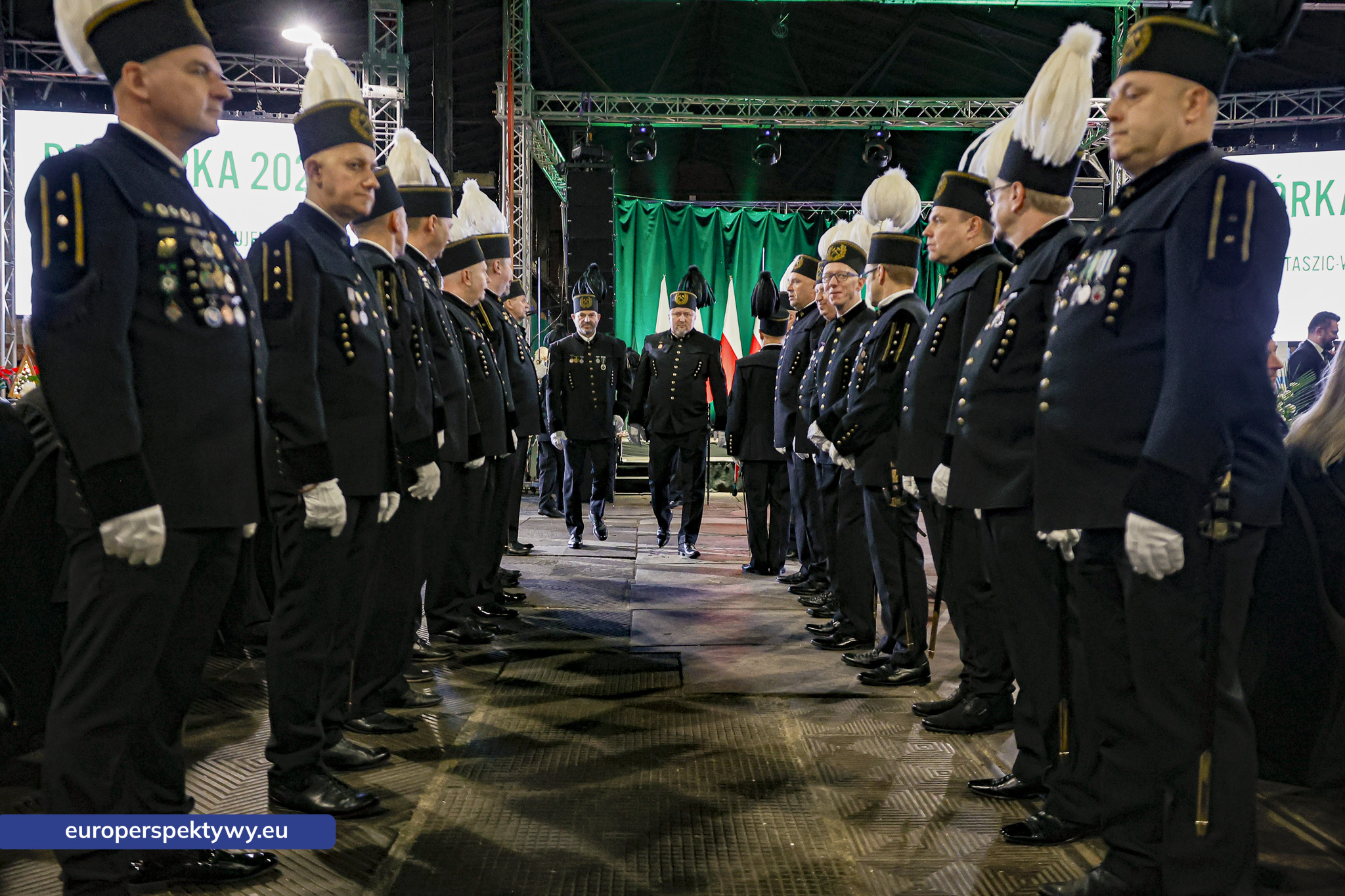 Barbórka 2025 KWK Staszic-Wujek-139 Europerspektywy Barbórka w kopalni Staszic–Wujek. Prezydent Karol Nawrocki wśród górników PGG