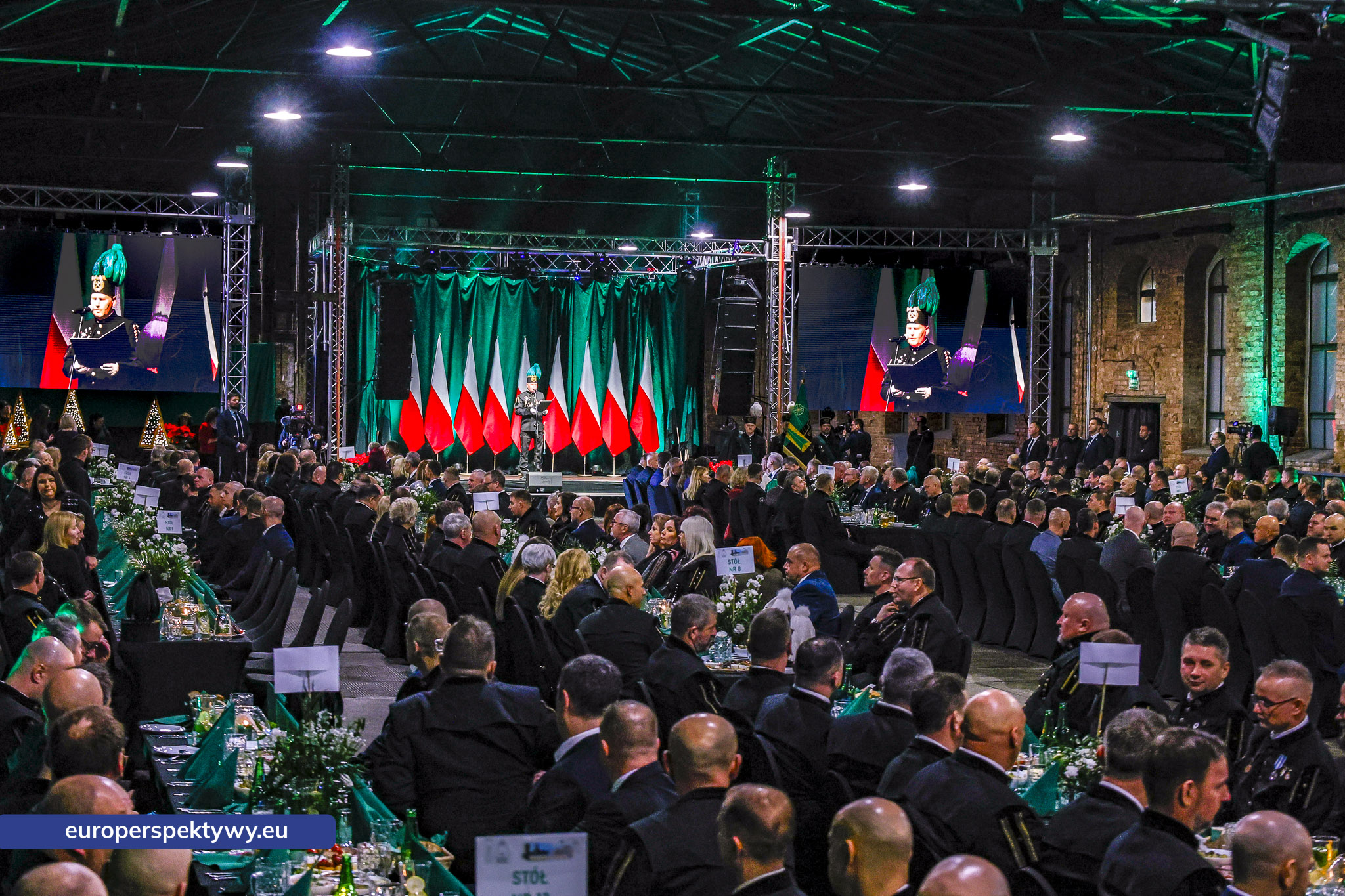 Barbórka 2025 KWK Staszic-Wujek-43 Europerspektywy Barbórka w kopalni Staszic–Wujek. Prezydent Karol Nawrocki wśród górników PGG