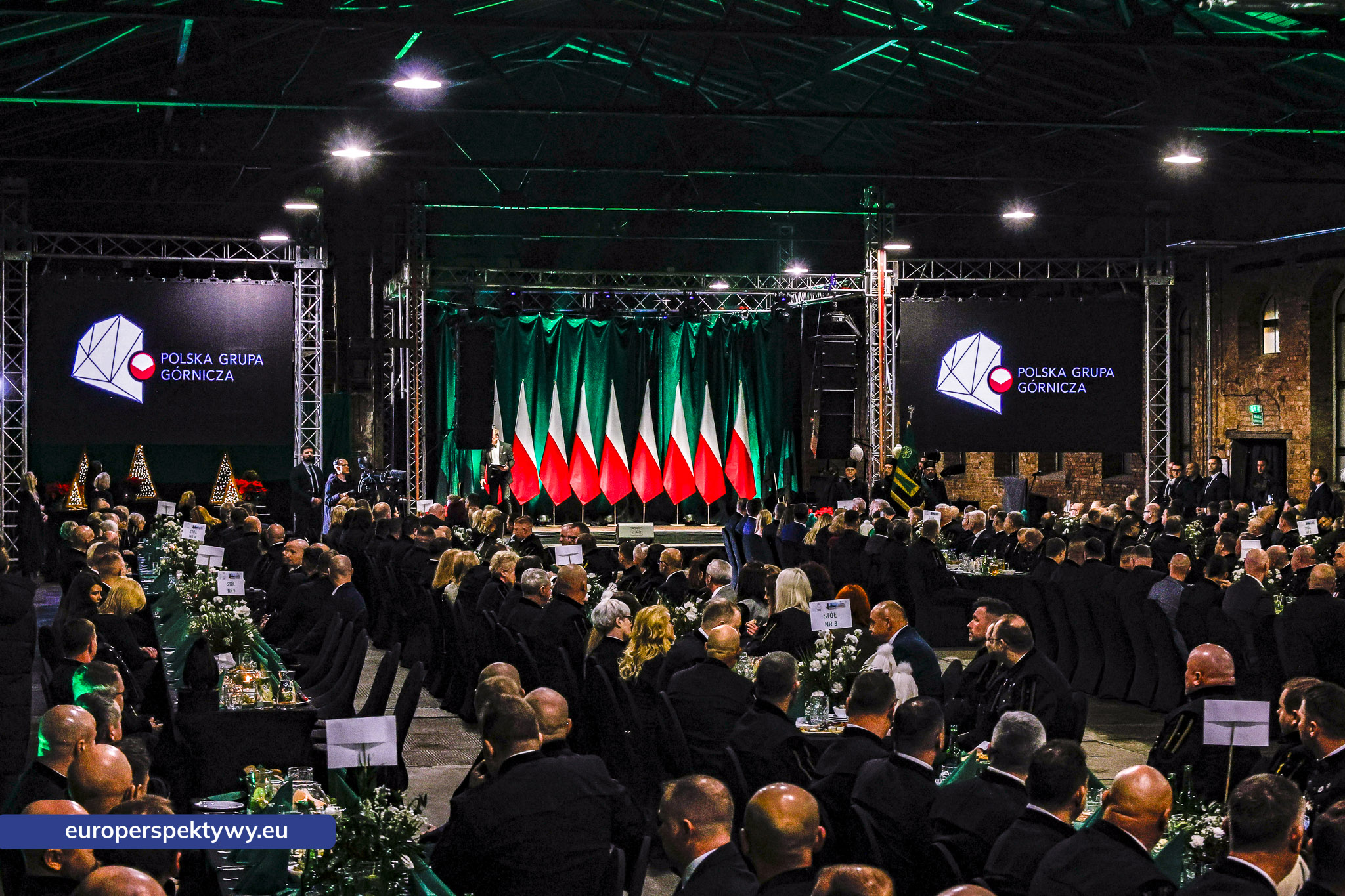 Barbórka 2025 KWK Staszic-Wujek-48 Europerspektywy Barbórka w kopalni Staszic–Wujek. Prezydent Karol Nawrocki wśród górników PGG