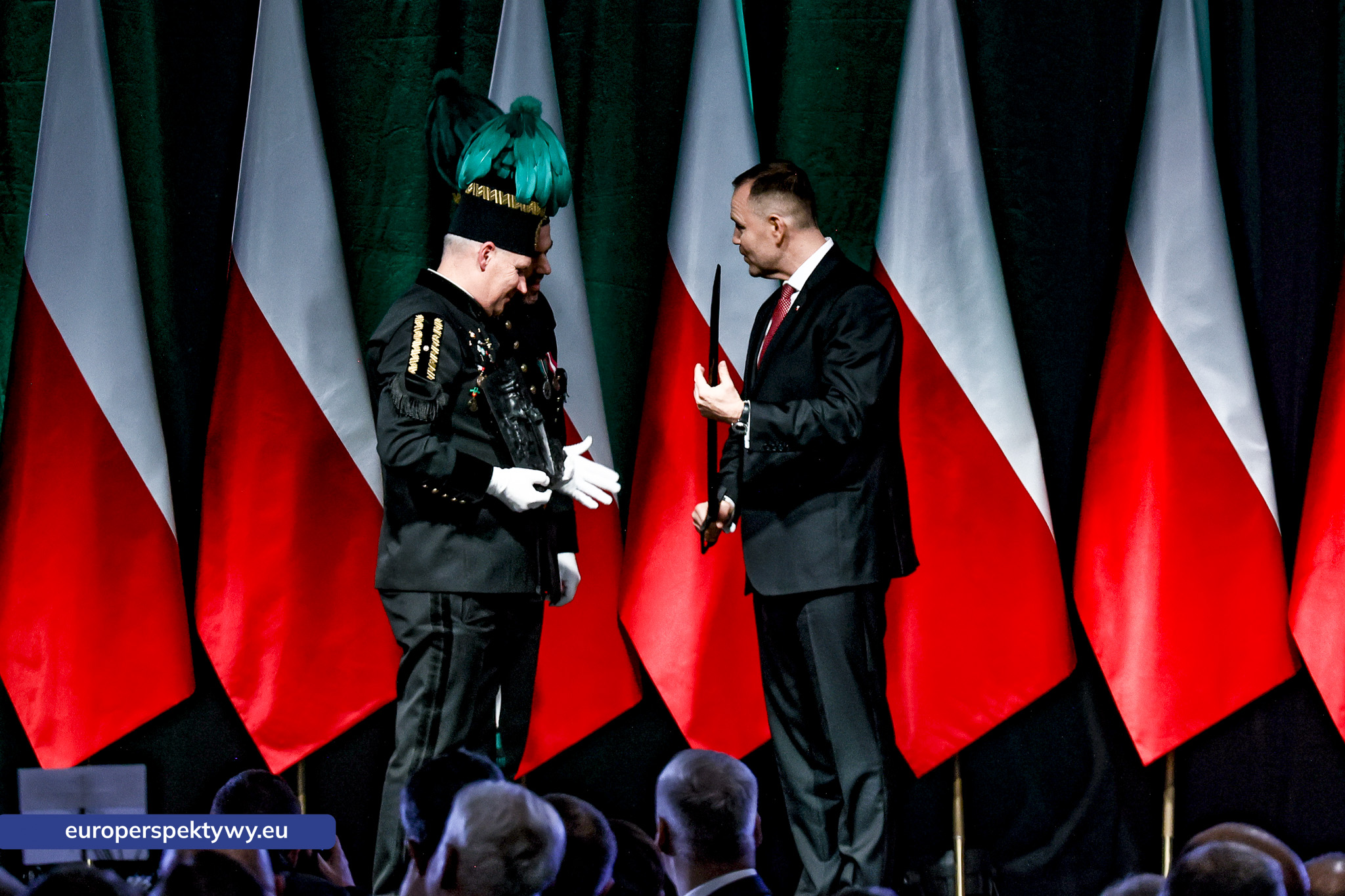 Barbórka 2025 KWK Staszic-Wujek-83 Europerspektywy Barbórka w kopalni Staszic–Wujek. Prezydent Karol Nawrocki wśród górników PGG