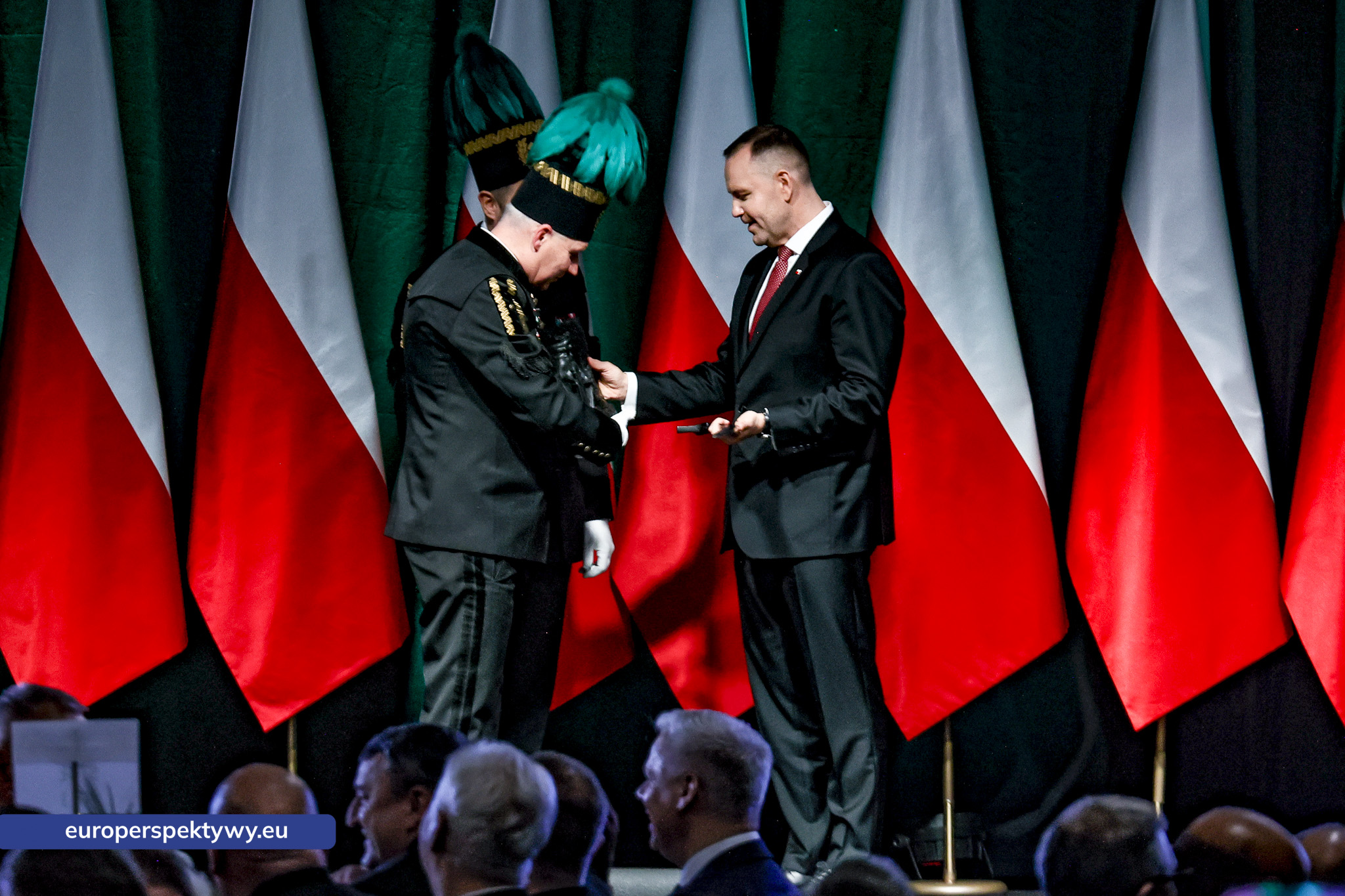 Barbórka 2025 KWK Staszic-Wujek-85 Europerspektywy Barbórka w kopalni Staszic–Wujek. Prezydent Karol Nawrocki wśród górników PGG