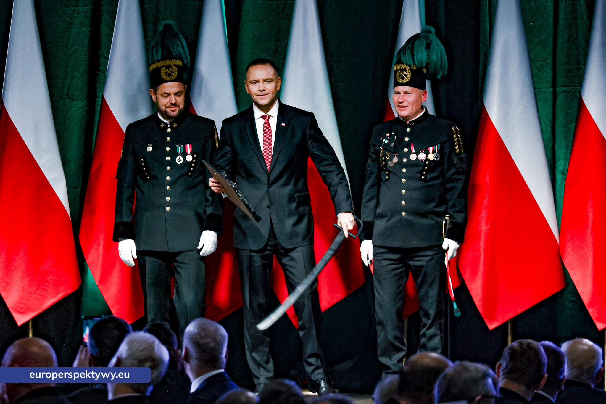 Barbórka 2025 KWK Staszic-Wujek-87 Europerspektywy Barbórka w kopalni Staszic–Wujek. Prezydent Karol Nawrocki wśród górników PGG