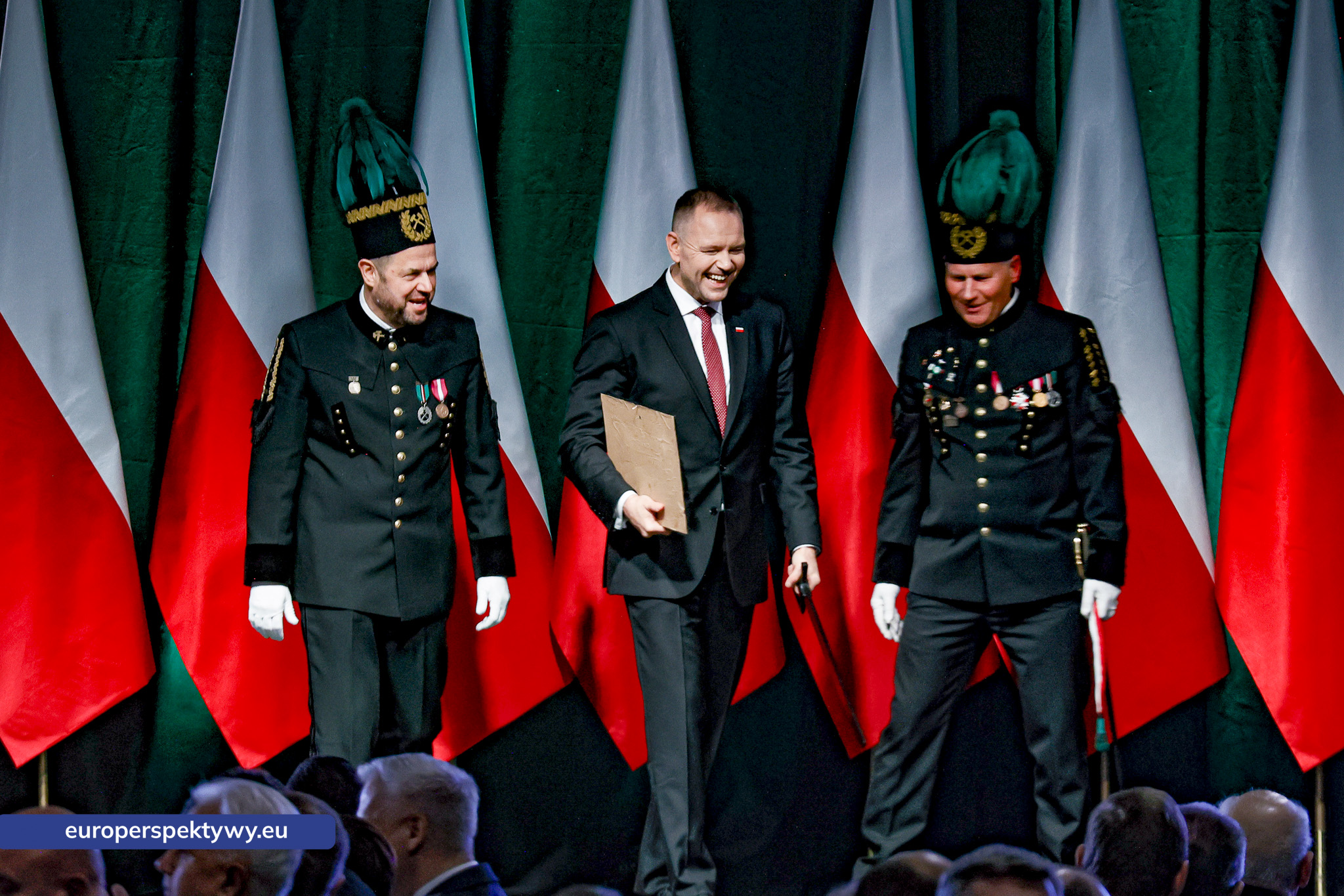 Barbórka 2025 KWK Staszic-Wujek-91 Europerspektywy Barbórka w kopalni Staszic–Wujek. Prezydent Karol Nawrocki wśród górników PGG