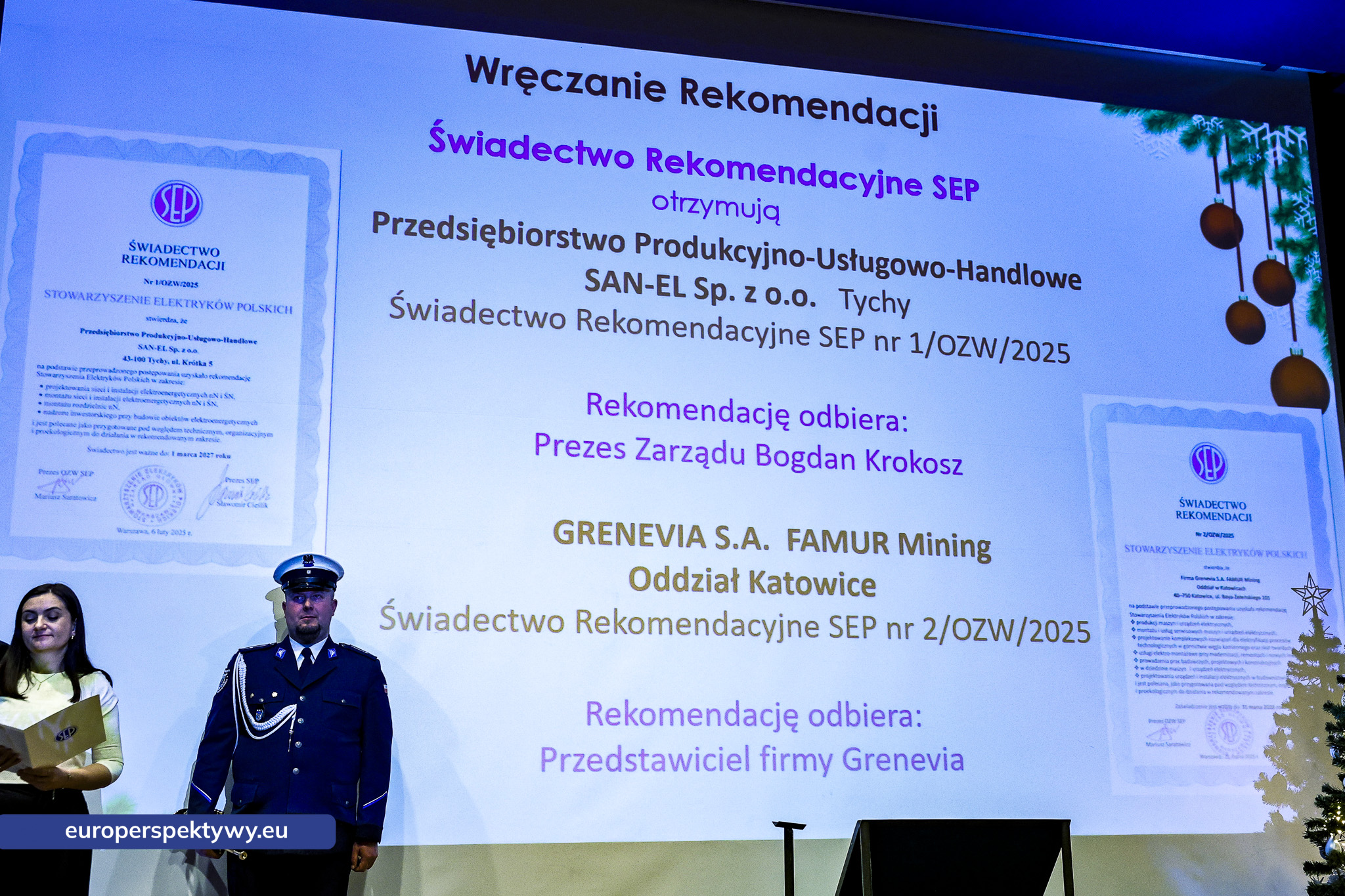 Europerspektywy Spotkanie Świąteczne OZW SEP: uroczystość nadania sztandaru i podsumowanie roku działalności