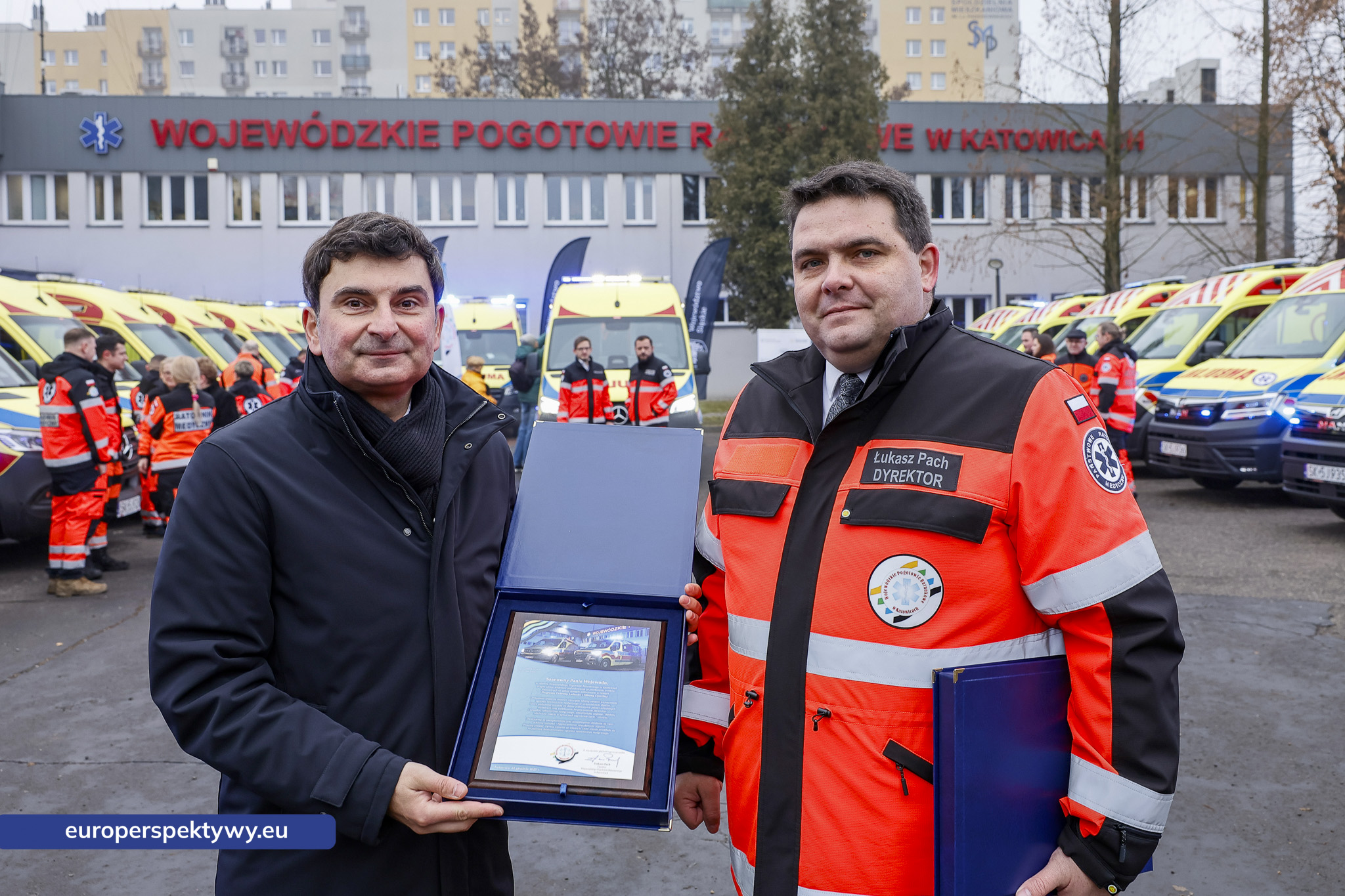 Europerspektywy Nowoczesne karetki dla WPR Katowice – 21 nowych ambulansów zasiliło system ratownictwa w regionie