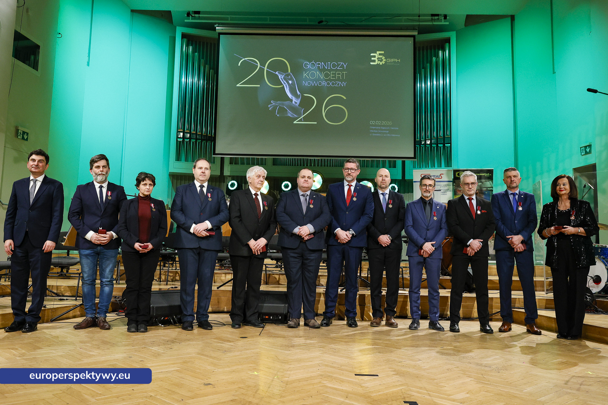 GIPH koncert noworoczny Europerspektywy Górniczy Koncert Noworoczny GIPH – jubileusz 35-lecia Izby w Filharmonii Śląskiej
