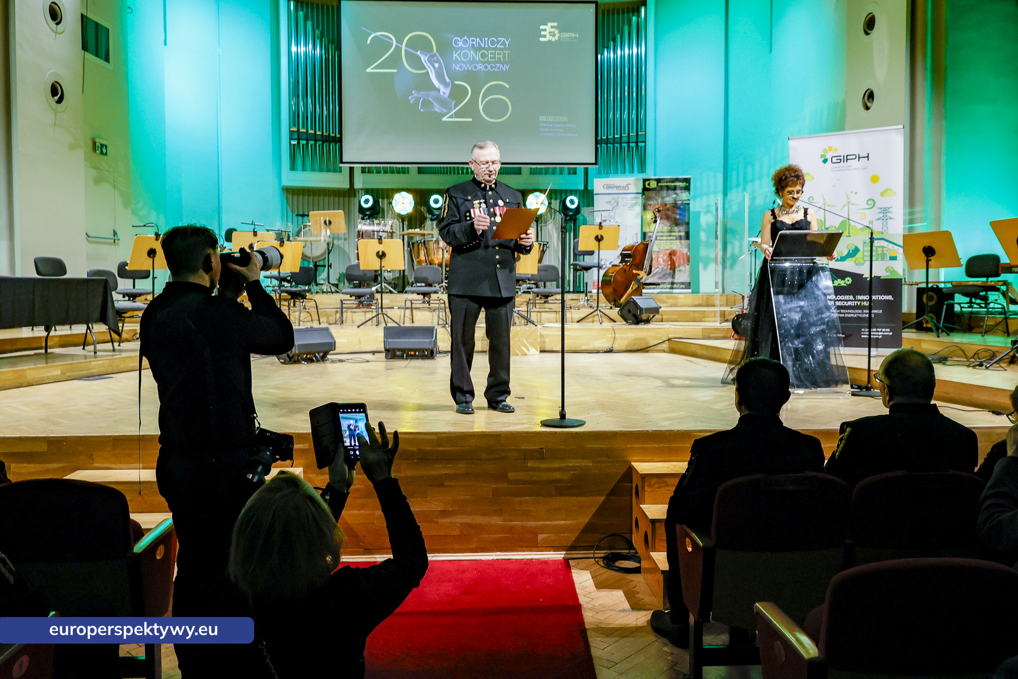GIPH koncert noworoczny Europerspektywy Górniczy Koncert Noworoczny GIPH – jubileusz 35-lecia Izby w Filharmonii Śląskiej