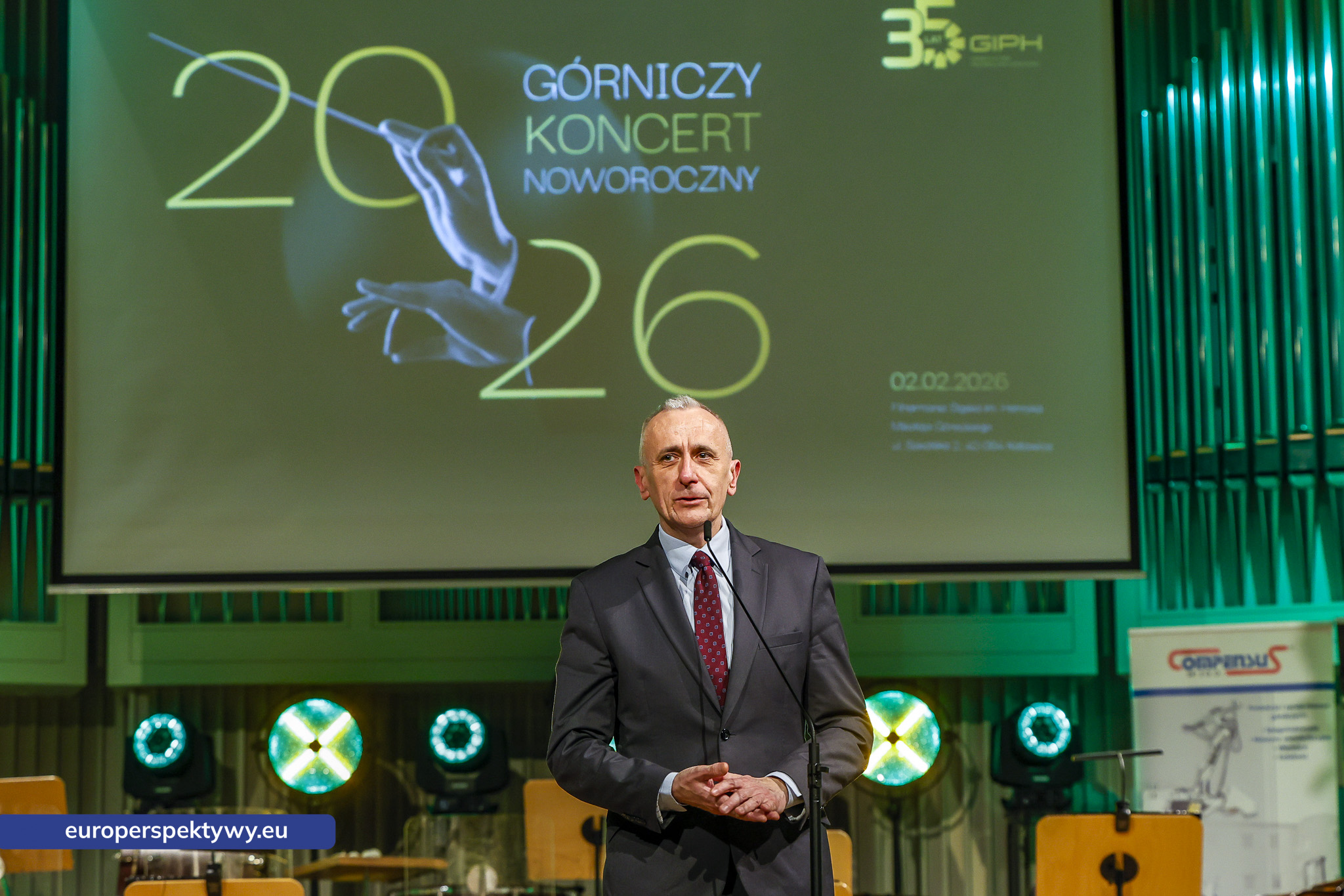 GIPH koncert noworoczny Europerspektywy Górniczy Koncert Noworoczny GIPH – jubileusz 35-lecia Izby w Filharmonii Śląskiej