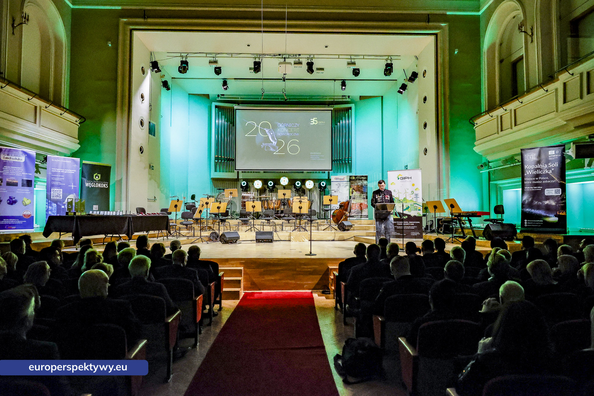 GIPH koncert noworoczny Europerspektywy Górniczy Koncert Noworoczny GIPH – jubileusz 35-lecia Izby w Filharmonii Śląskiej