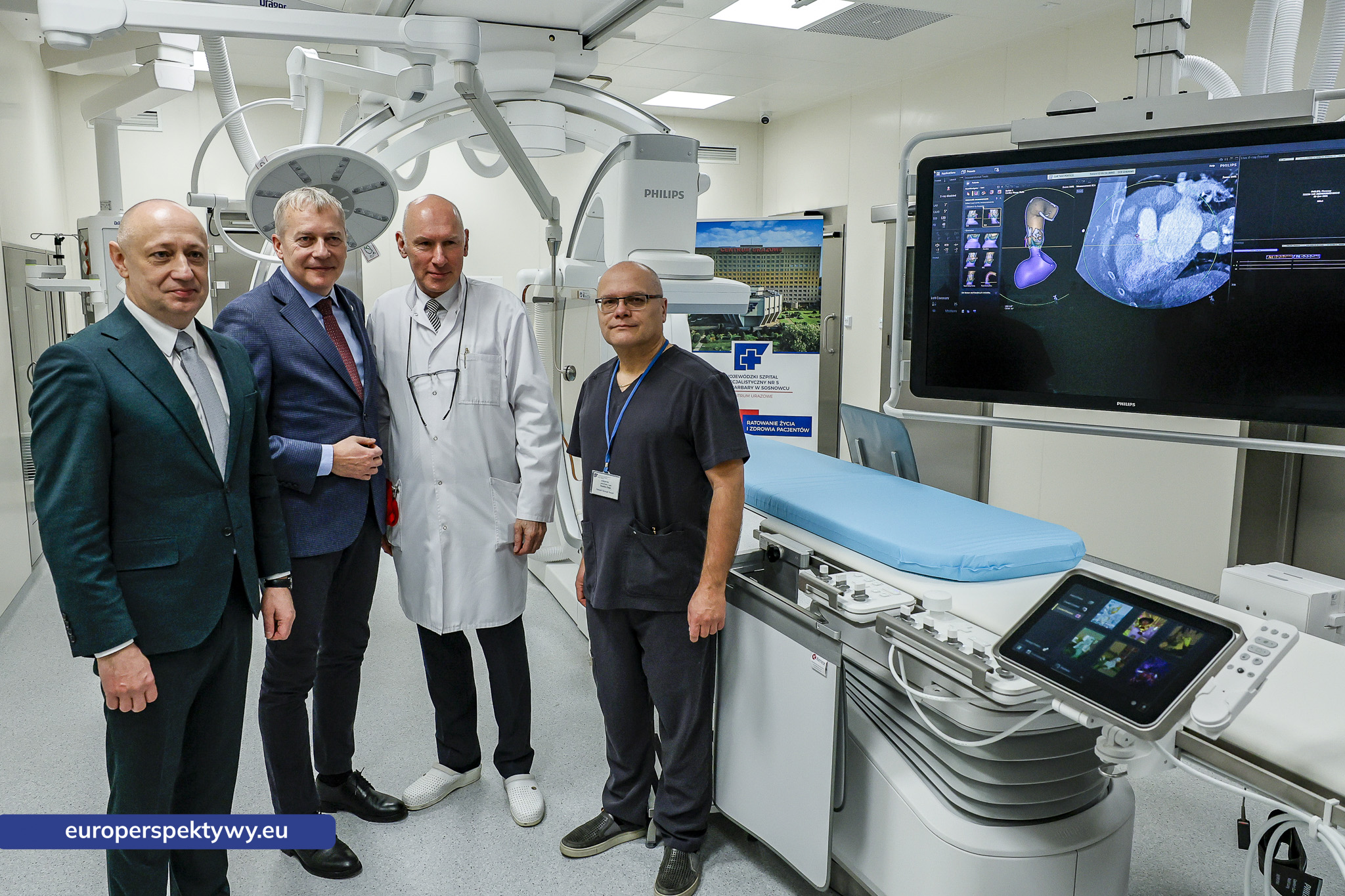 Europerspektywy Nowa sala hybrydowa w Sosnowcu – przełom w medycynie serca, naczyń i neurologii
