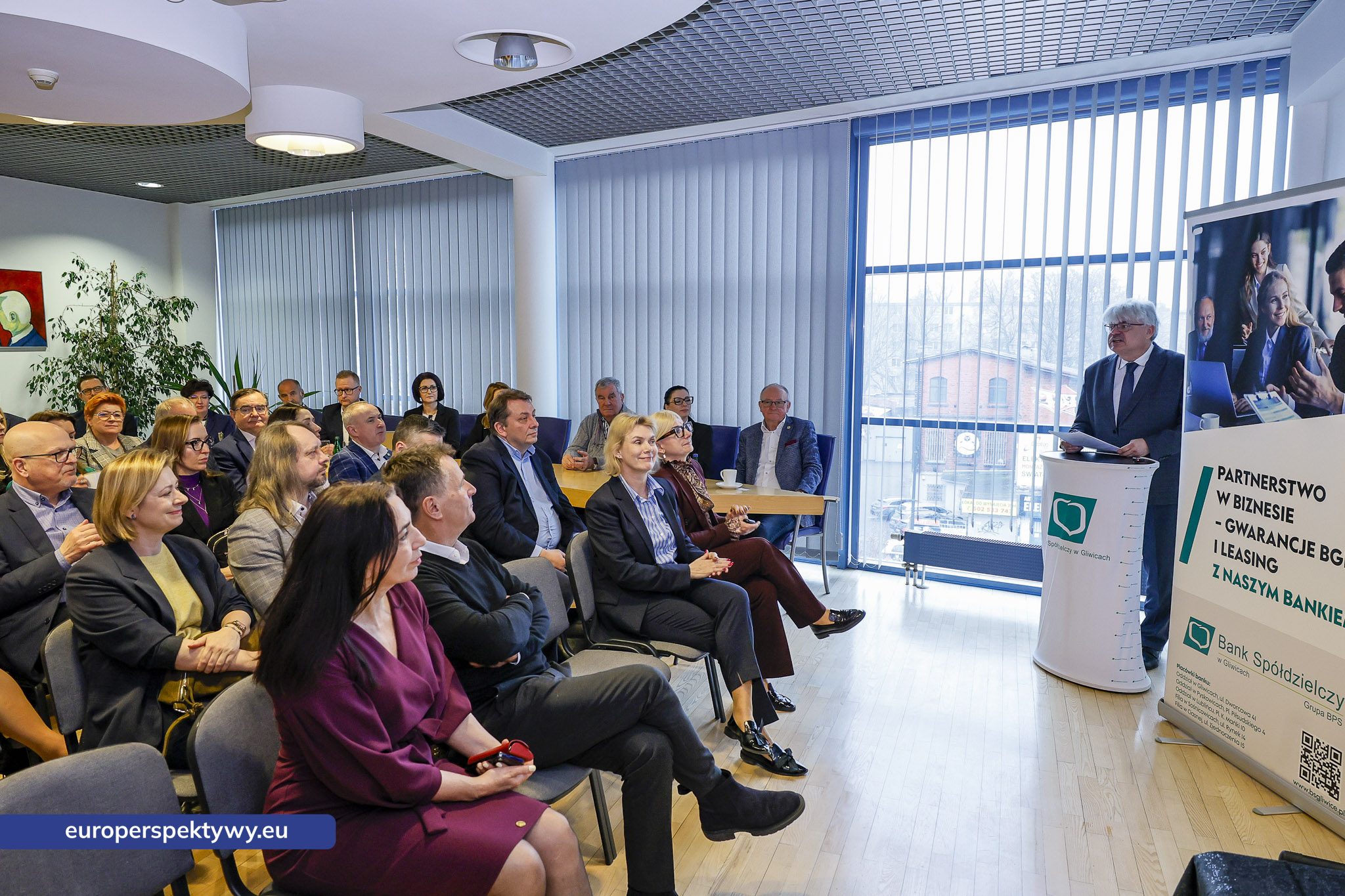 Spotkanie Śląski Klub Biznesu i Bank Spółdzielczy w Gliwicach.