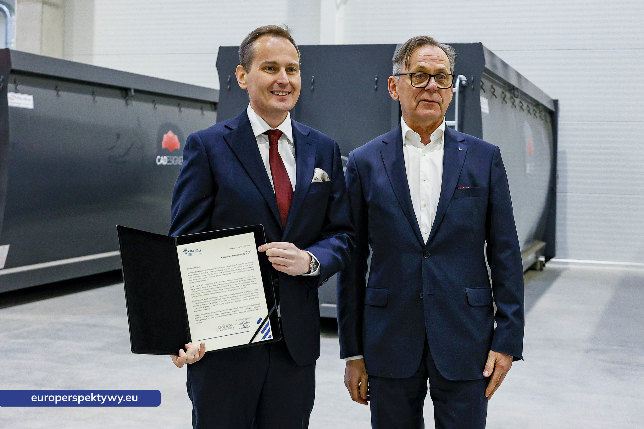 CADesigner Engineering Rybnik Europerspektywy Otwarcie nowoczesnego Centrum Sortowania Materiałów CAD Designer w Rybniku