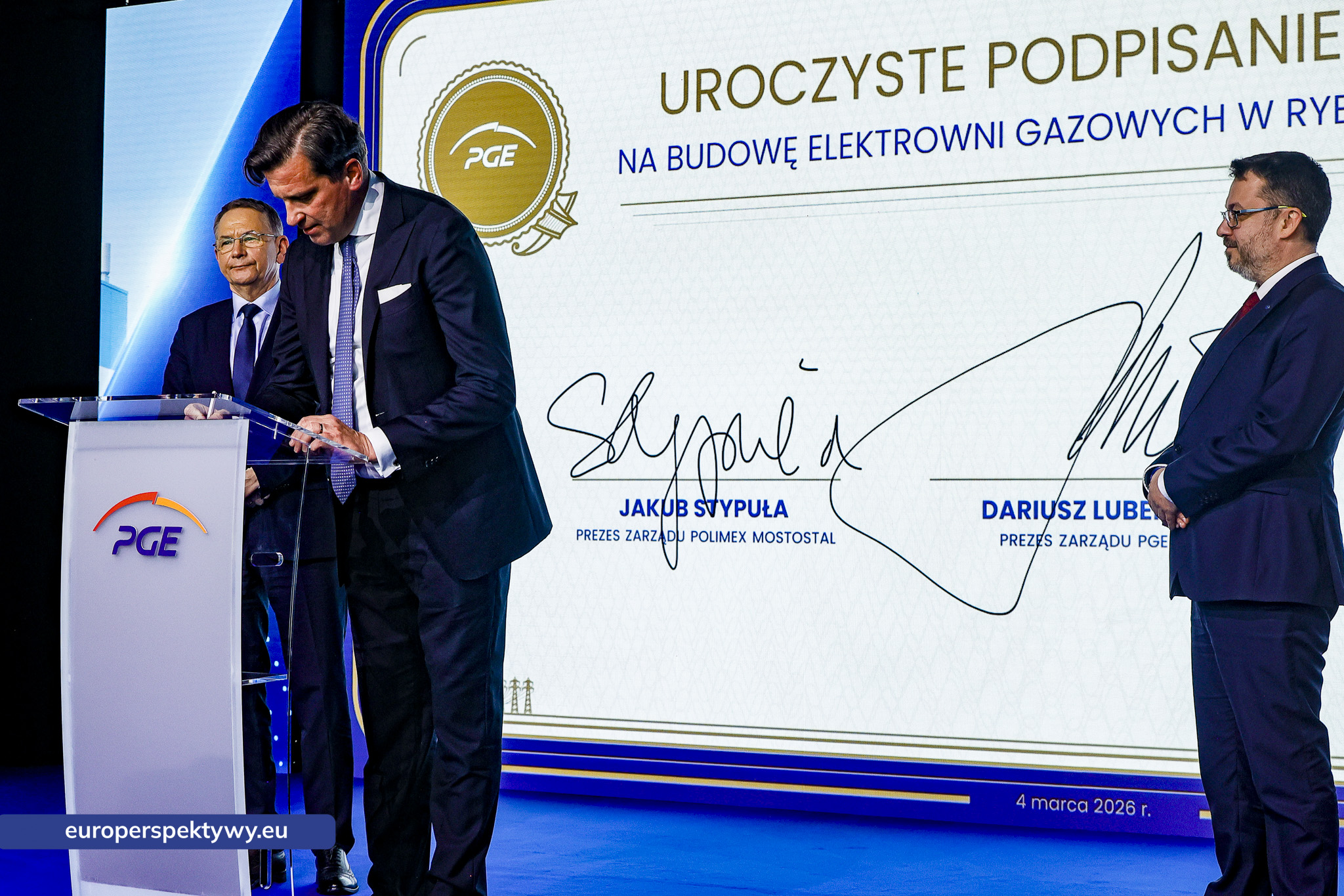 Europerspektywy PGE rozpoczyna nowy etap transformacji energetycznej – podpisano umowy na budowę bloków gazowych w Rybniku i Gryfinie