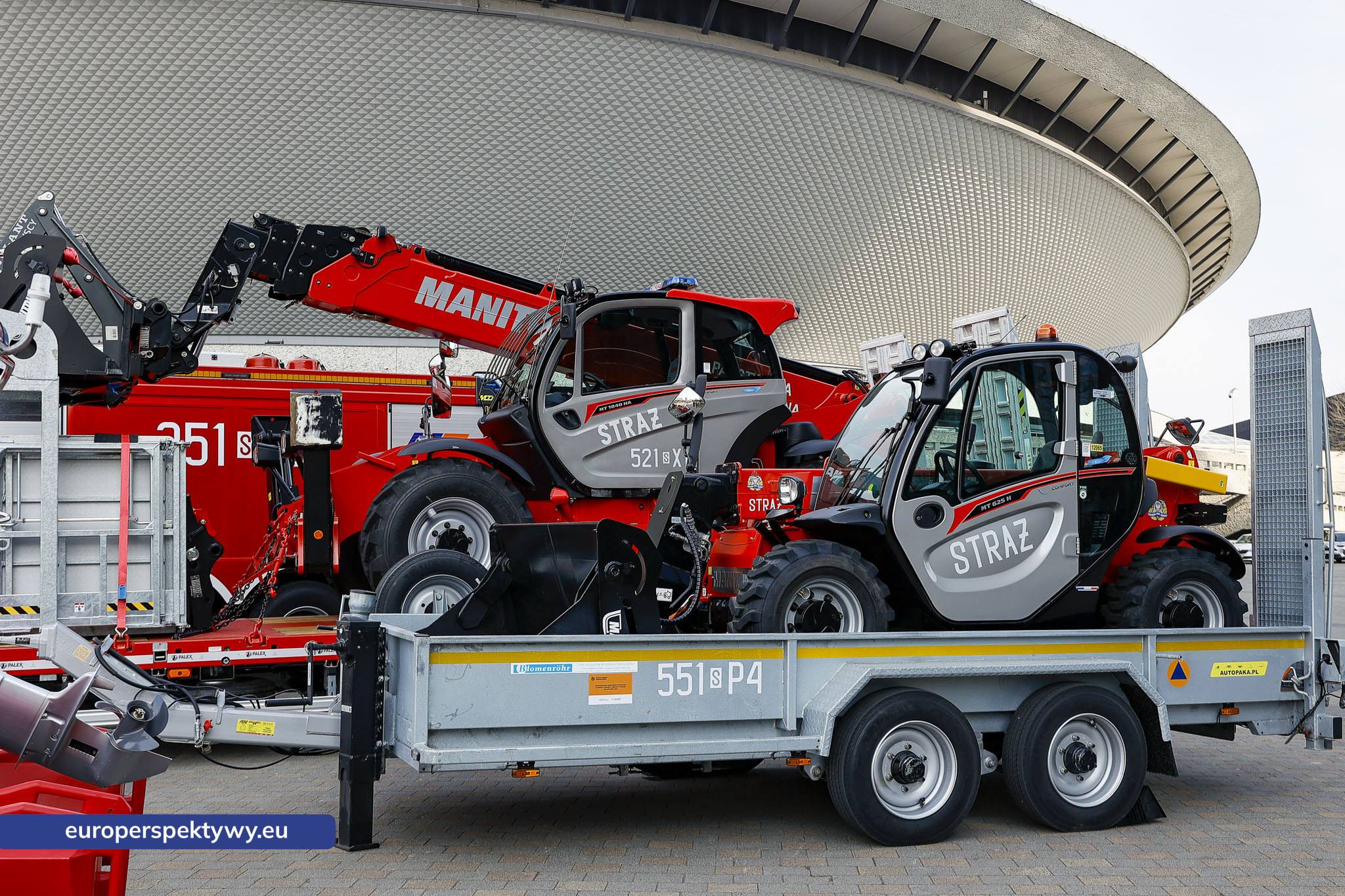 Europerspektywy Przekazanie sprzętu dla PSP w Katowicach. Nowe wozy strażackie i specjalistyczne wyposażenie dla jednostek z województwa śląskiego