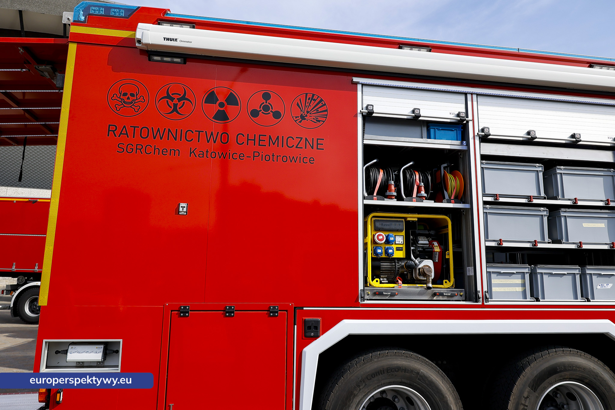 Europerspektywy Przekazanie sprzętu dla PSP w Katowicach. Nowe wozy strażackie i specjalistyczne wyposażenie dla jednostek z województwa śląskiego