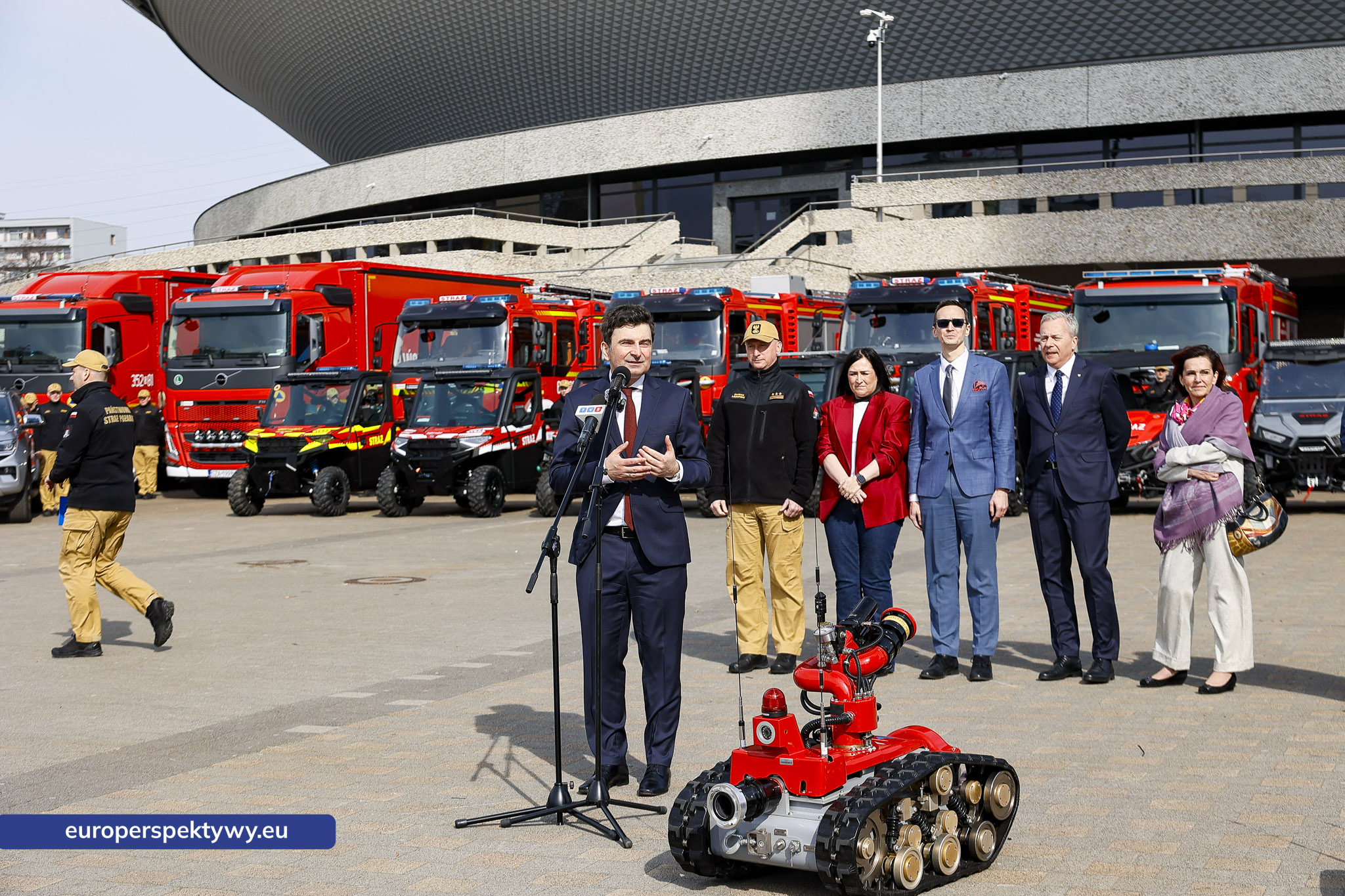 PSP Przekazanie wozów Śląski Urząd Wojewódzki