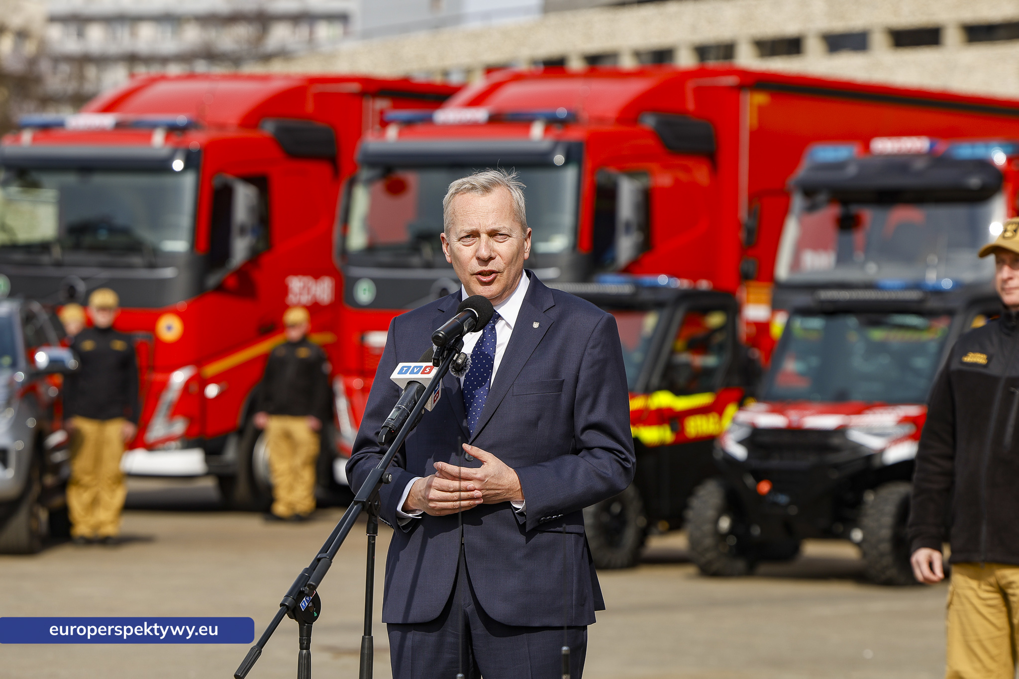 Europerspektywy Przekazanie sprzętu dla PSP w Katowicach. Nowe wozy strażackie i specjalistyczne wyposażenie dla jednostek z województwa śląskiego