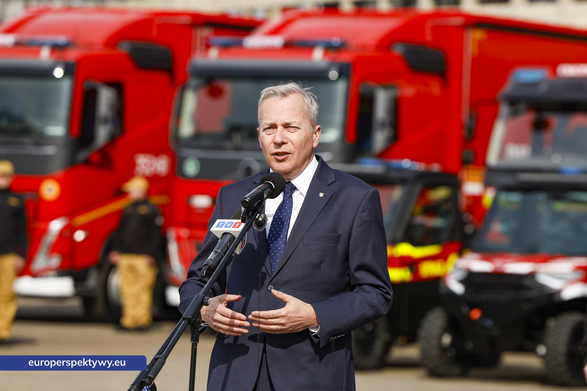 Europerspektywy Przekazanie sprzętu dla PSP w Katowicach. Nowe wozy strażackie i specjalistyczne wyposażenie dla jednostek z województwa śląskiego