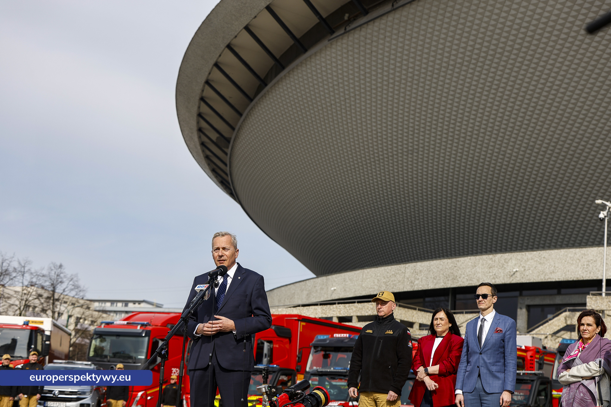 PSP Przekazanie wozów Śląski Urząd Wojewódzki