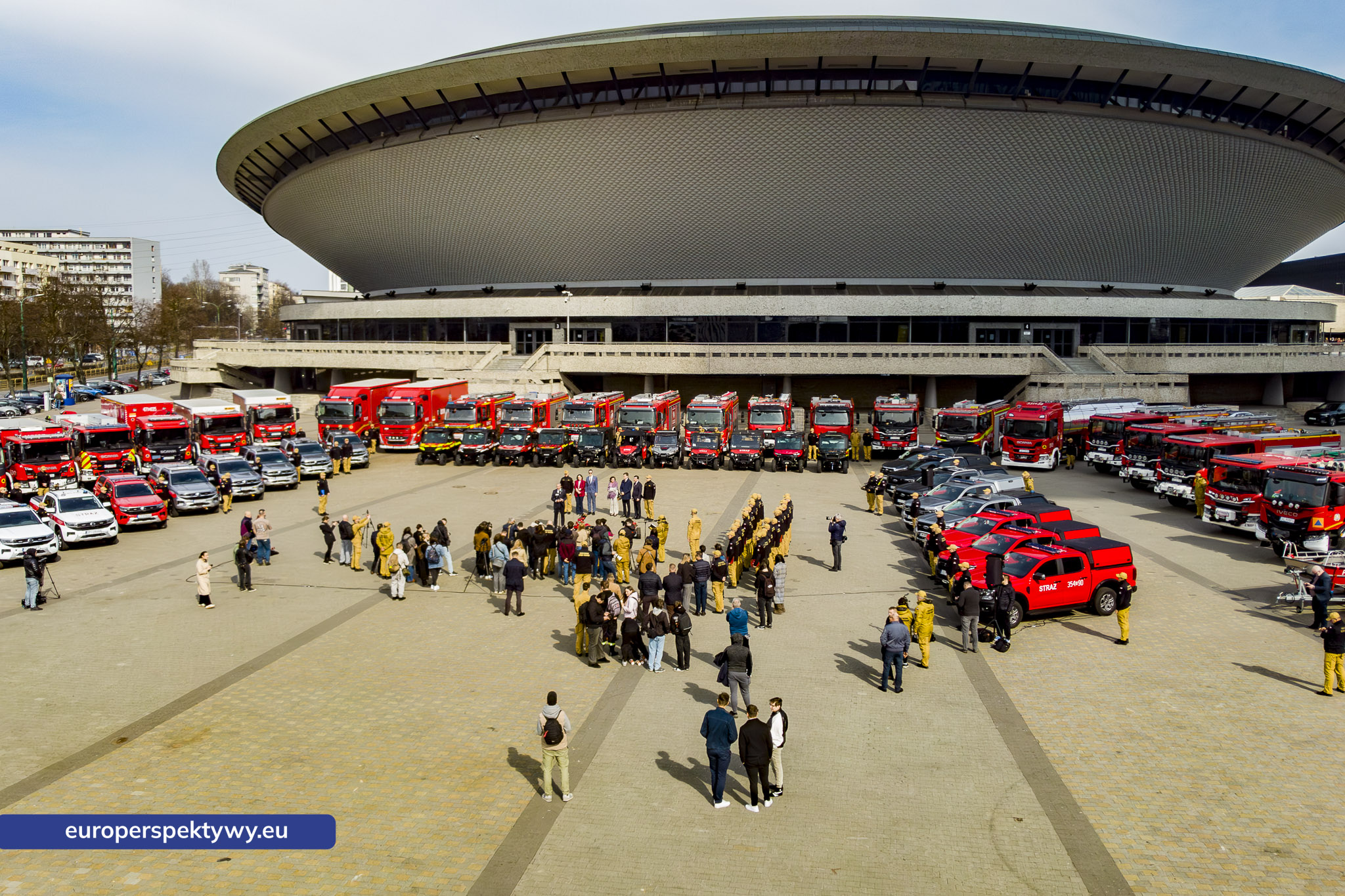 Europerspektywy Przekazanie sprzętu dla PSP w Katowicach. Nowe wozy strażackie i specjalistyczne wyposażenie dla jednostek z województwa śląskiego