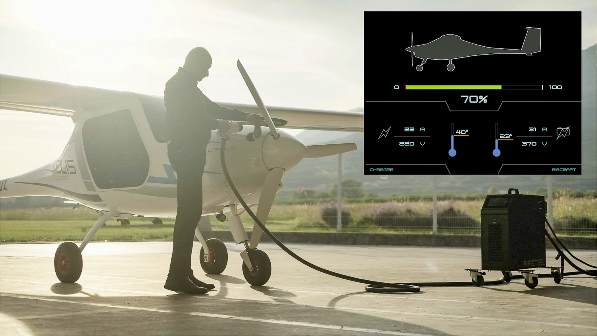 Samolot elektryczny Velis Electro