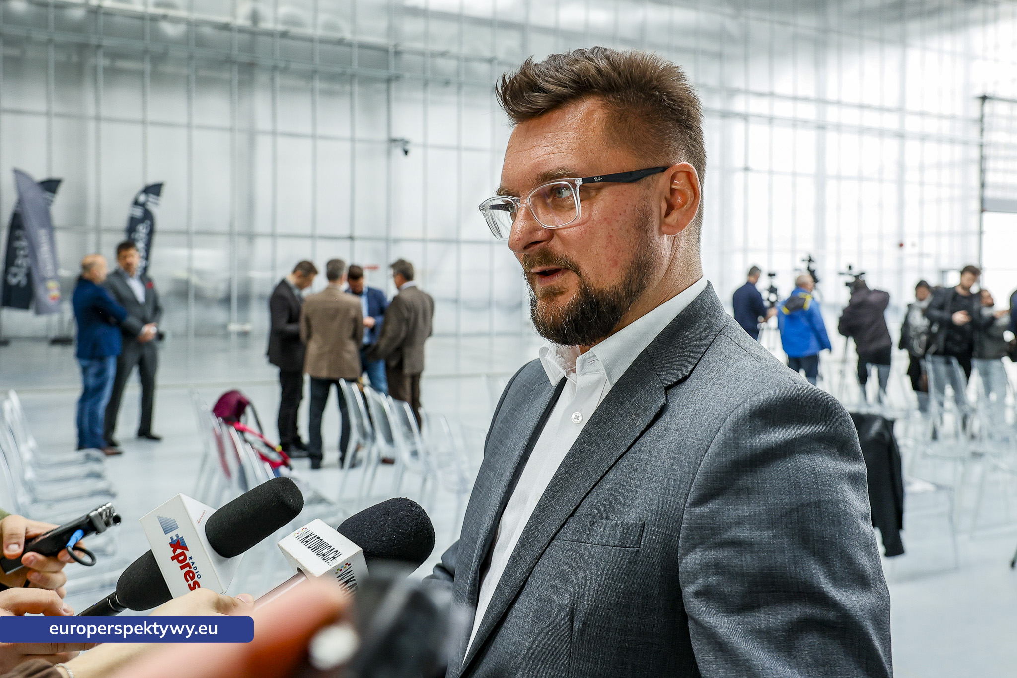 Katowice Airport Otwarcie Hangaru H4 Prezydent Miasta Katowice Marcin Krupa