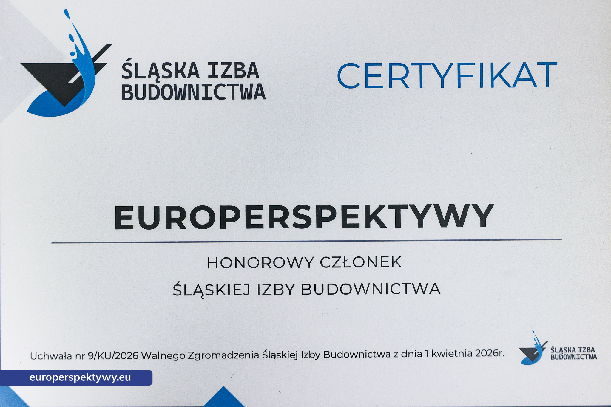 Europerspektywy Śląska Izba Budownictwa podsumowuje działalność i wyznacza kierunki na 2026 rok